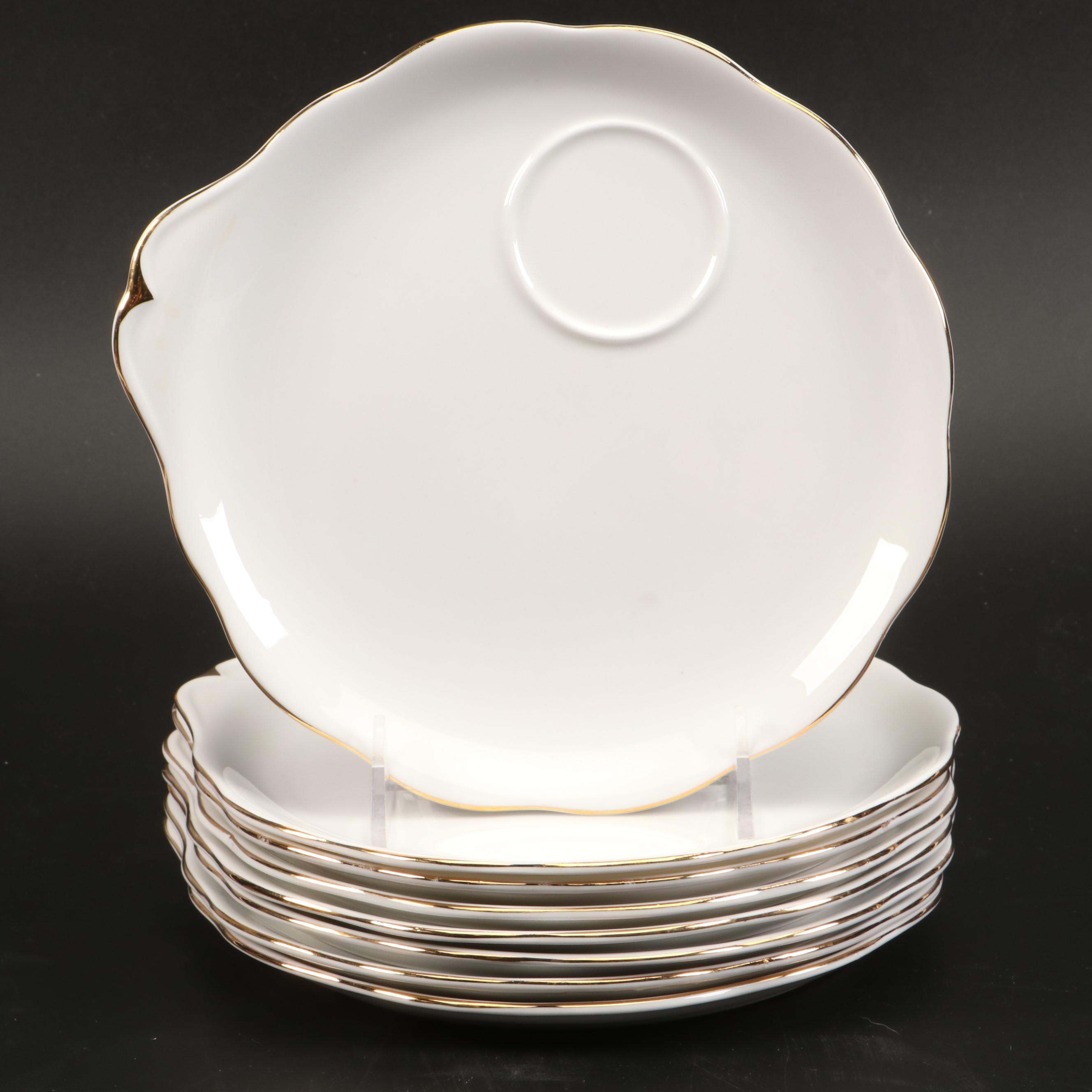 Royal Albert "Val D'Or" Bone China Snack Plates and Cups