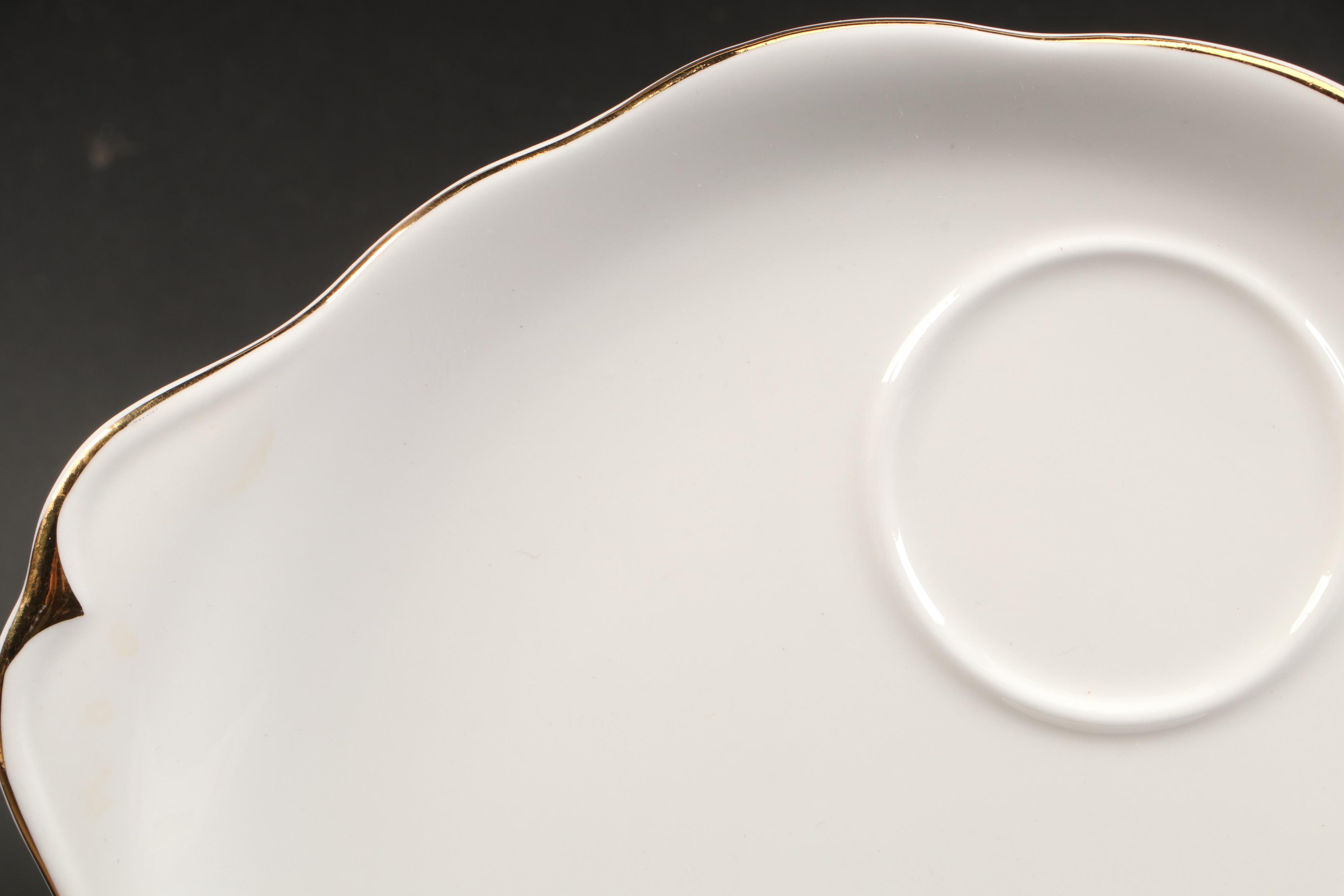 Royal Albert "Val D'Or" Bone China Snack Plates and Cups Everything