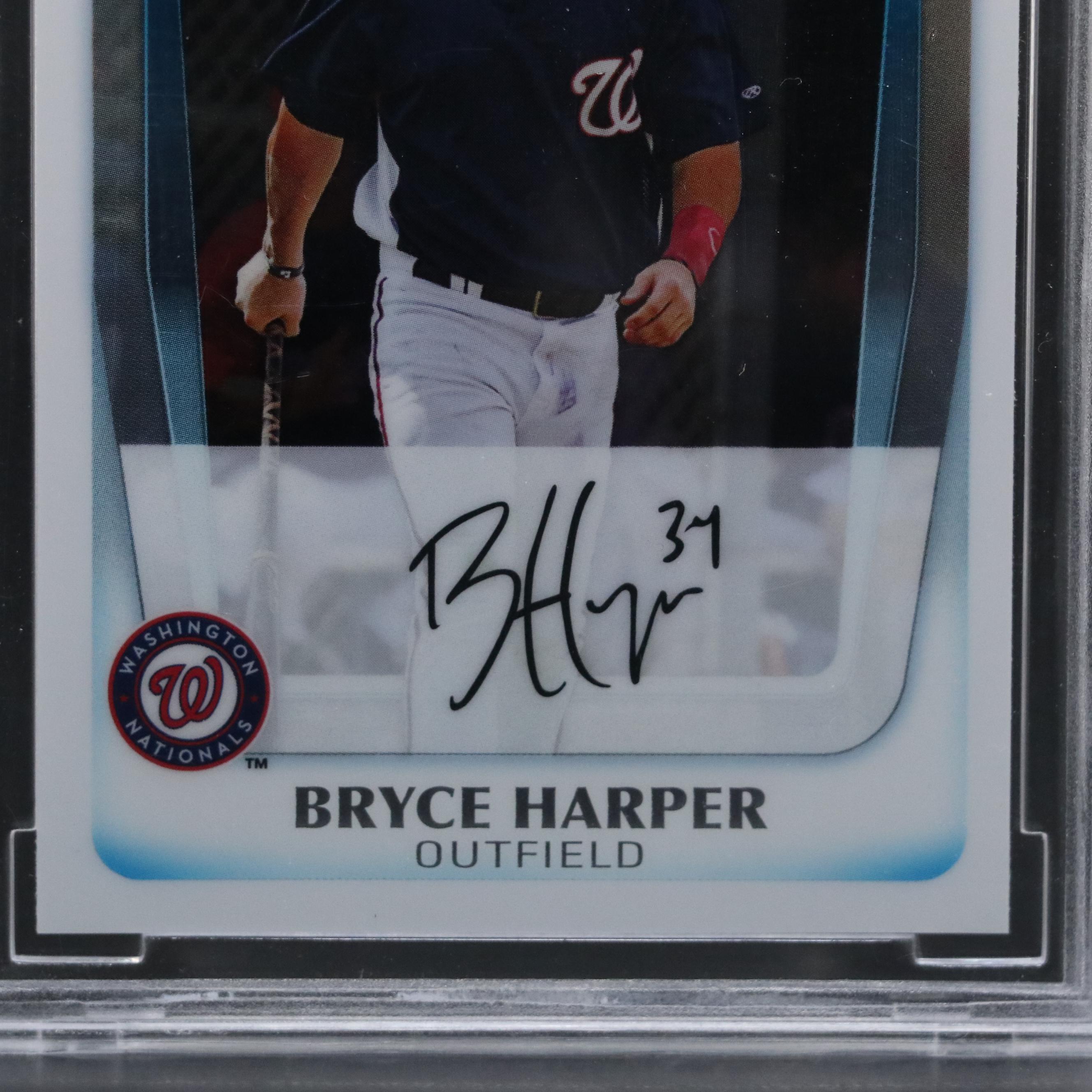 2011 Bowman Chrome Bryce Harper Prospects Baseball Card #BCP111 Graded BCCG 10