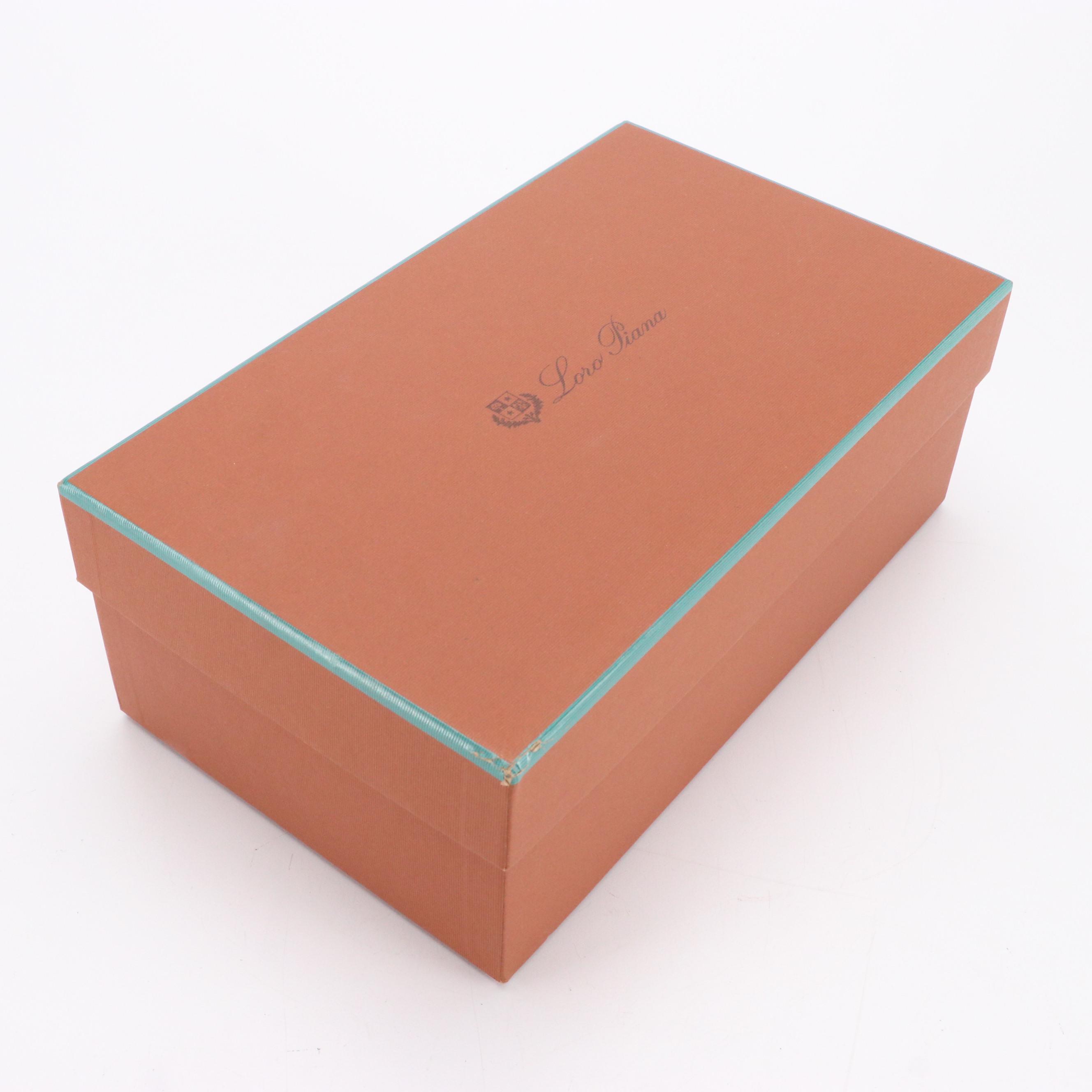 Loro Piana Chocolate Brown Suede Summer Charms Walk Loafers in Box