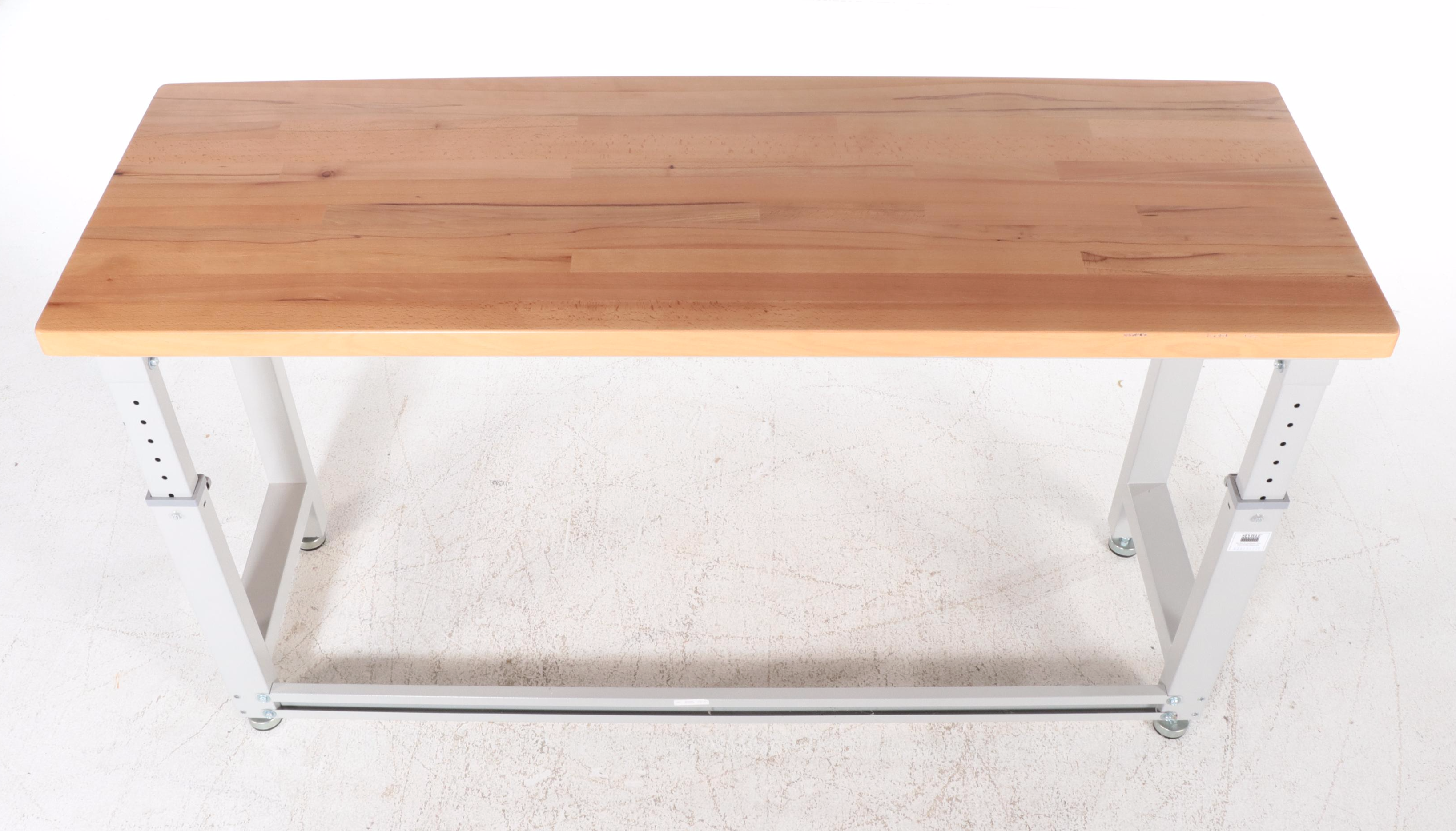 Seville Classics Ultra HD Metal and Wood Work Table