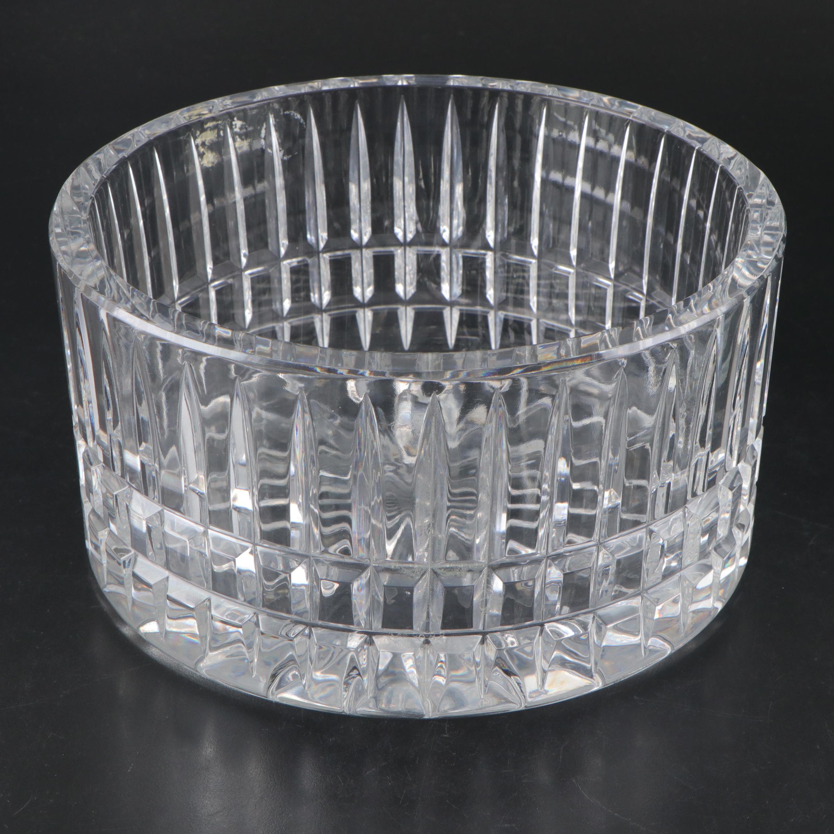 Baccarat and Ceska Cut Crystal Decorative or Serving Bowls, Late 20th C.