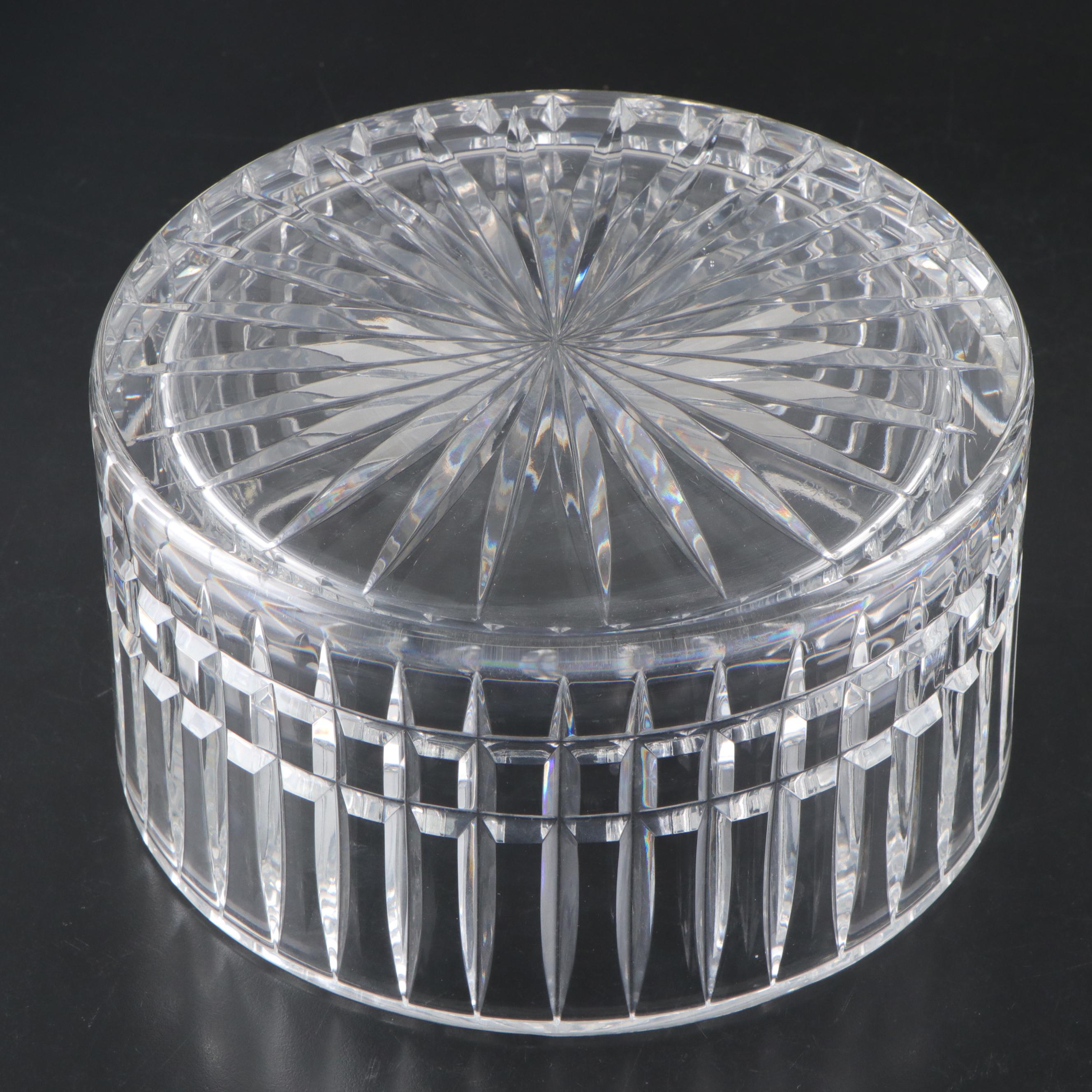 Baccarat and Ceska Cut Crystal Decorative or Serving Bowls, Late 20th C.