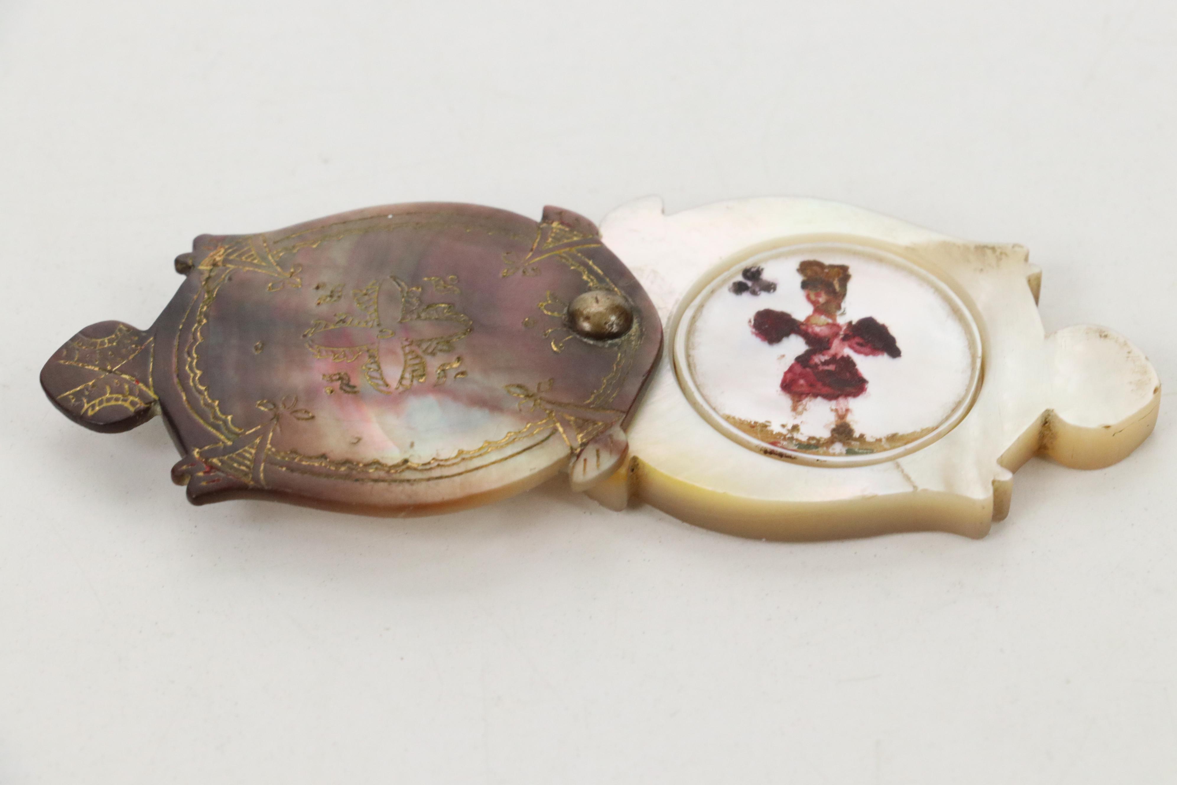 Ceramic, MOP, Bone, and Plastic Whist Card Game Scoring Markers in Boxes