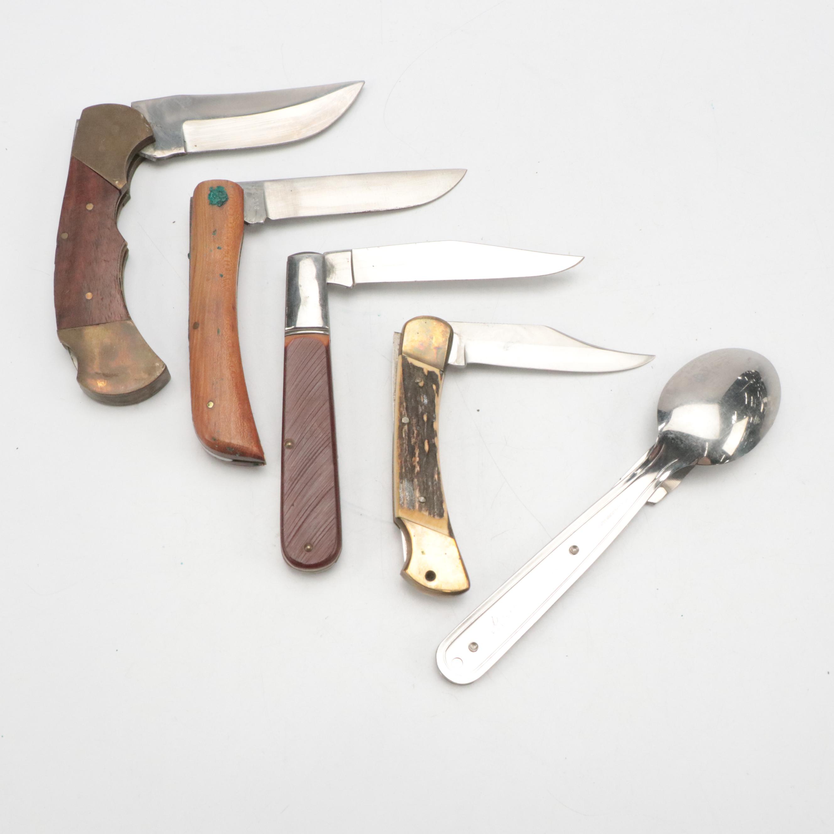 M. Klein & Sons with Other Folding Knives and Girl Scouts Utensil Tool