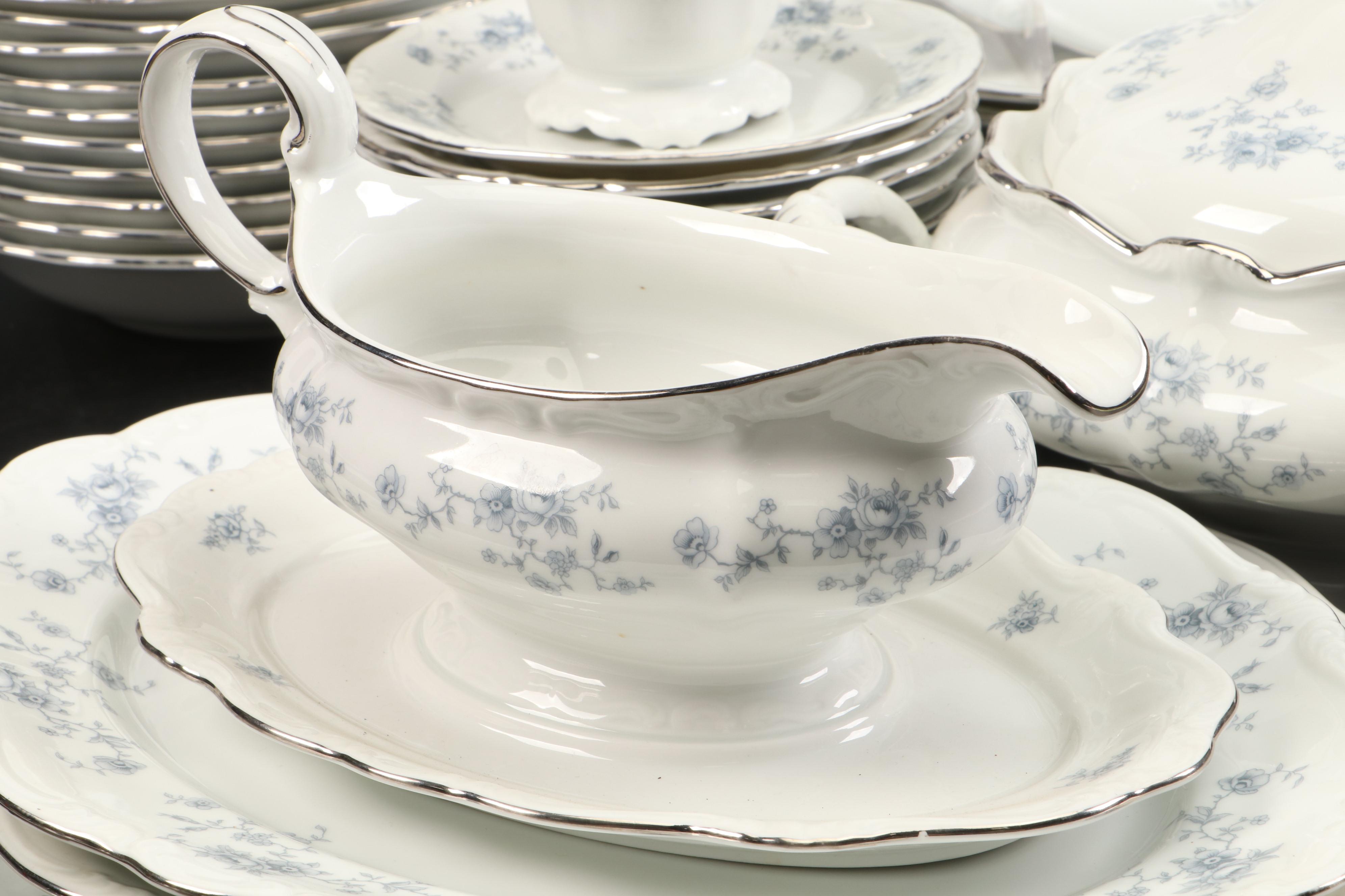 Johann Haviland "Blue Garland" Porcelain Dinner Plates, Soup Bowls and More