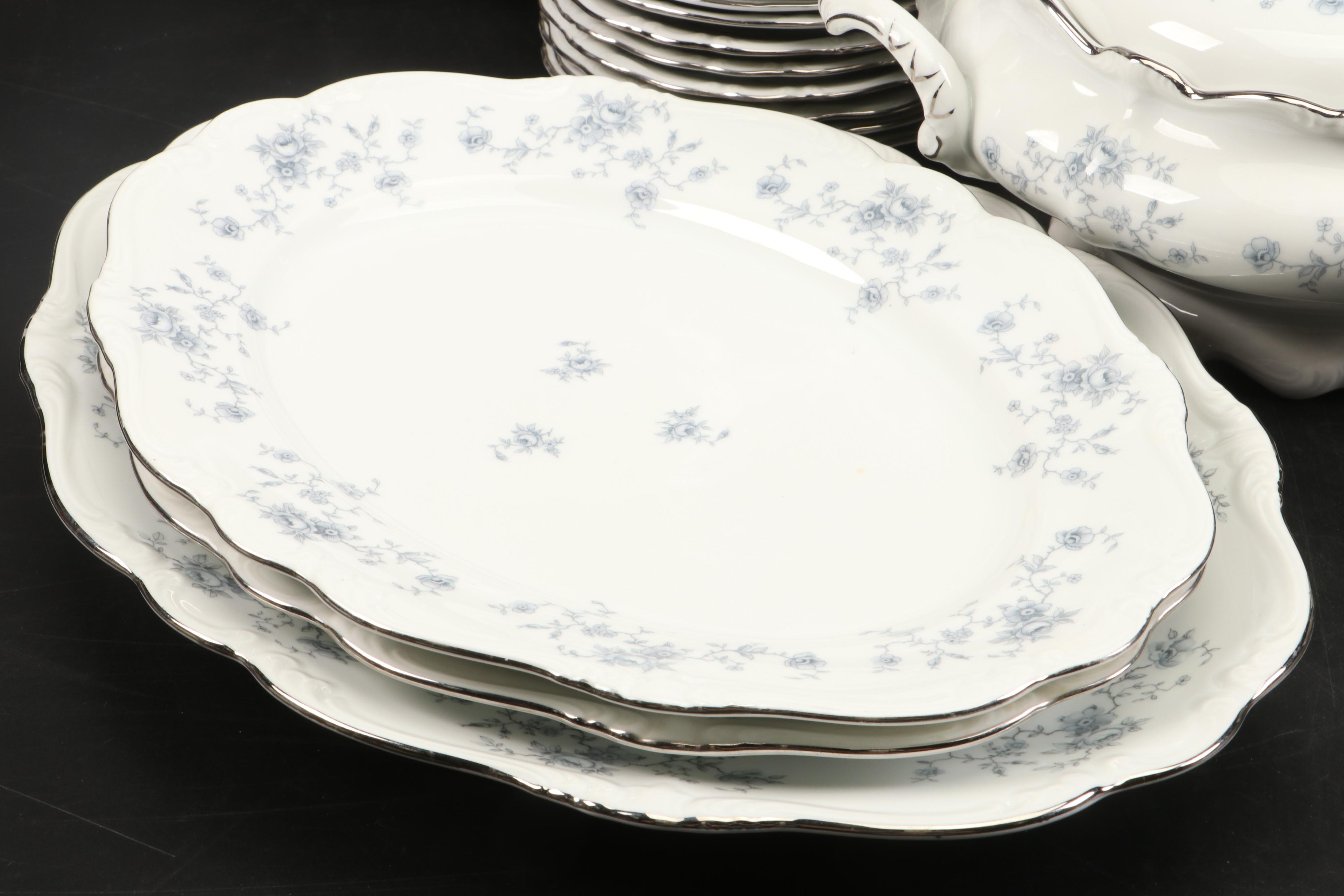 Johann Haviland "Blue Garland" Porcelain Dinner Plates, Soup Bowls and More