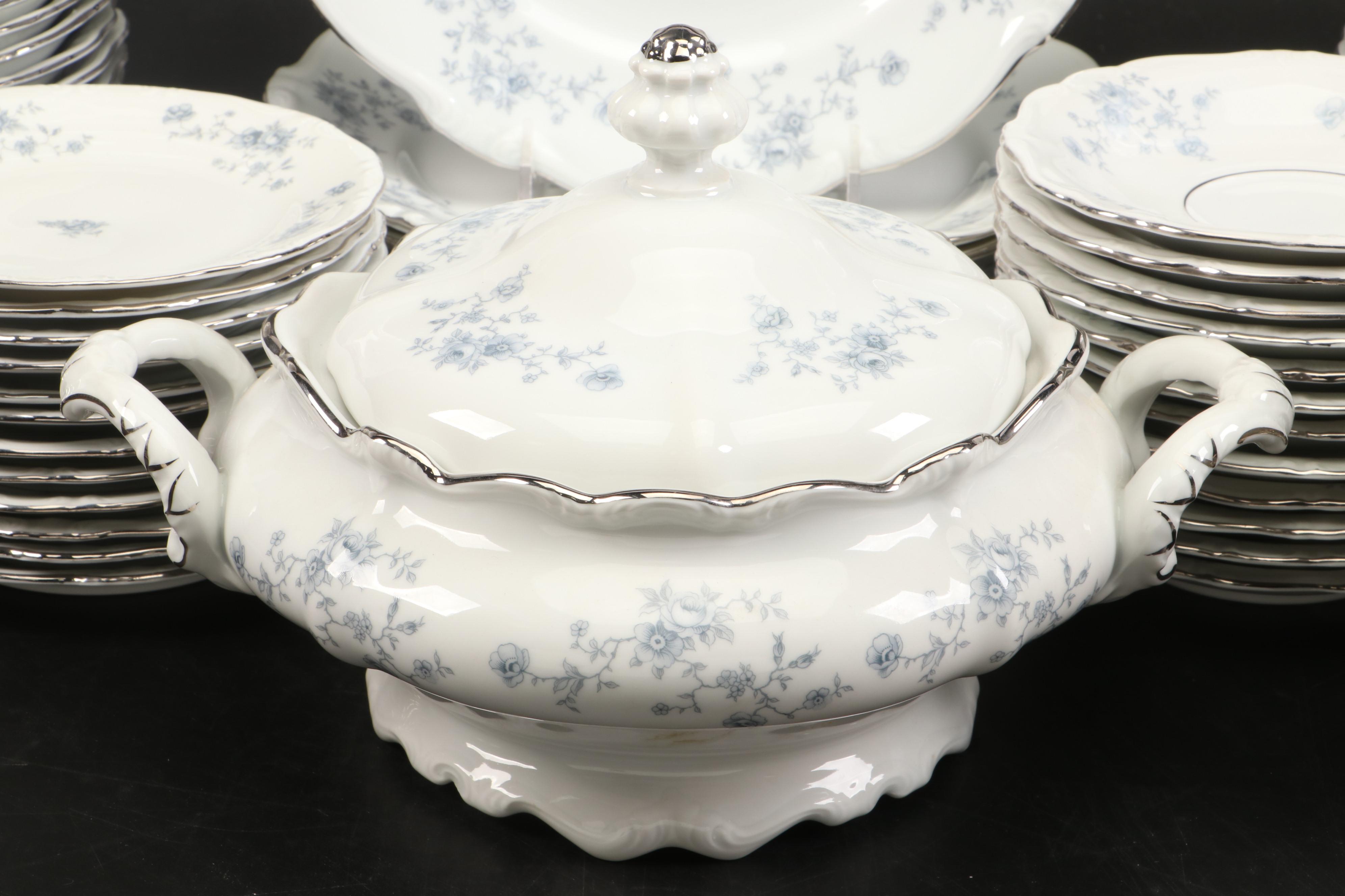 Johann Haviland "Blue Garland" Porcelain Dinner Plates, Soup Bowls and More