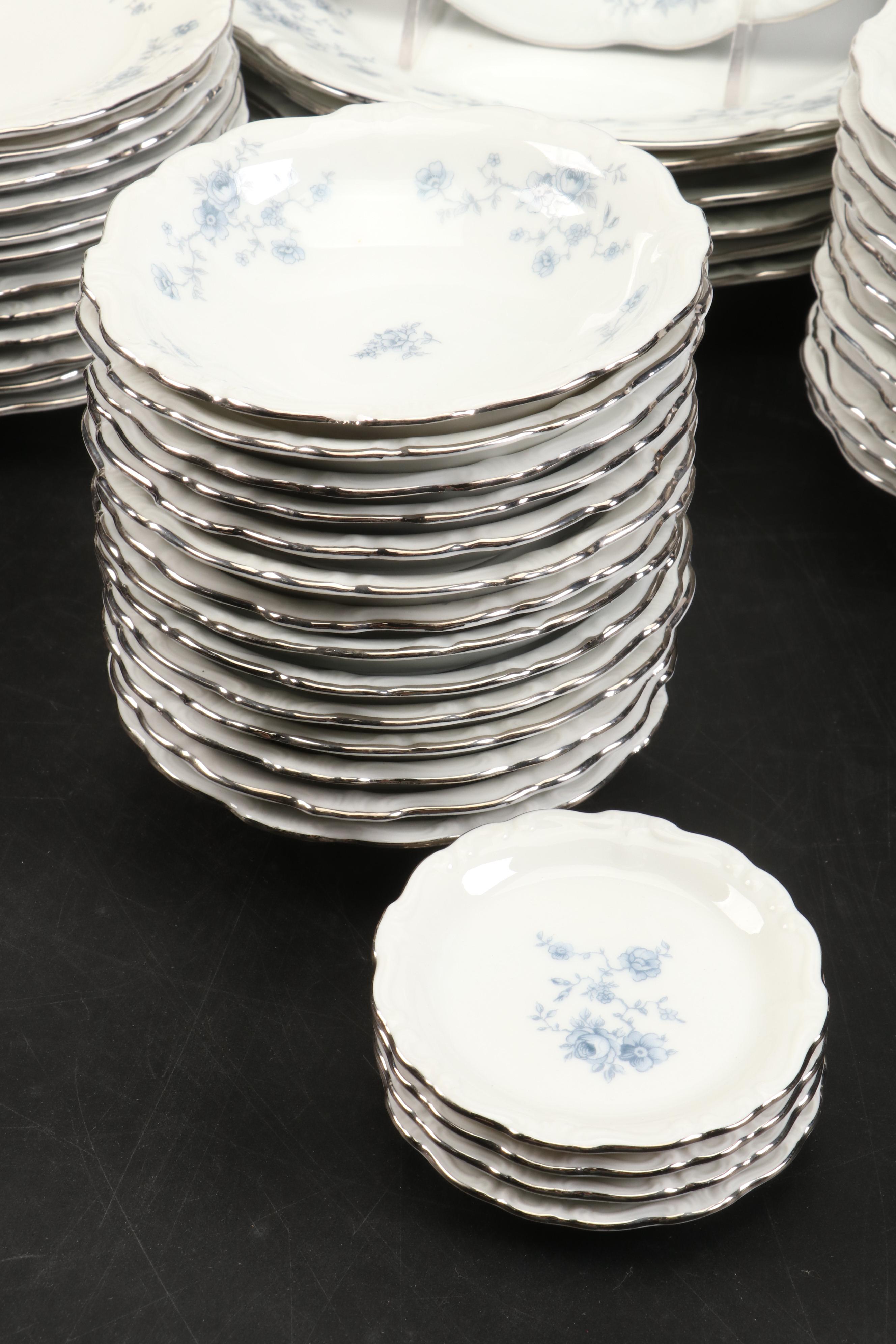 Johann Haviland "Blue Garland" Porcelain Dinner Plates, Soup Bowls and More
