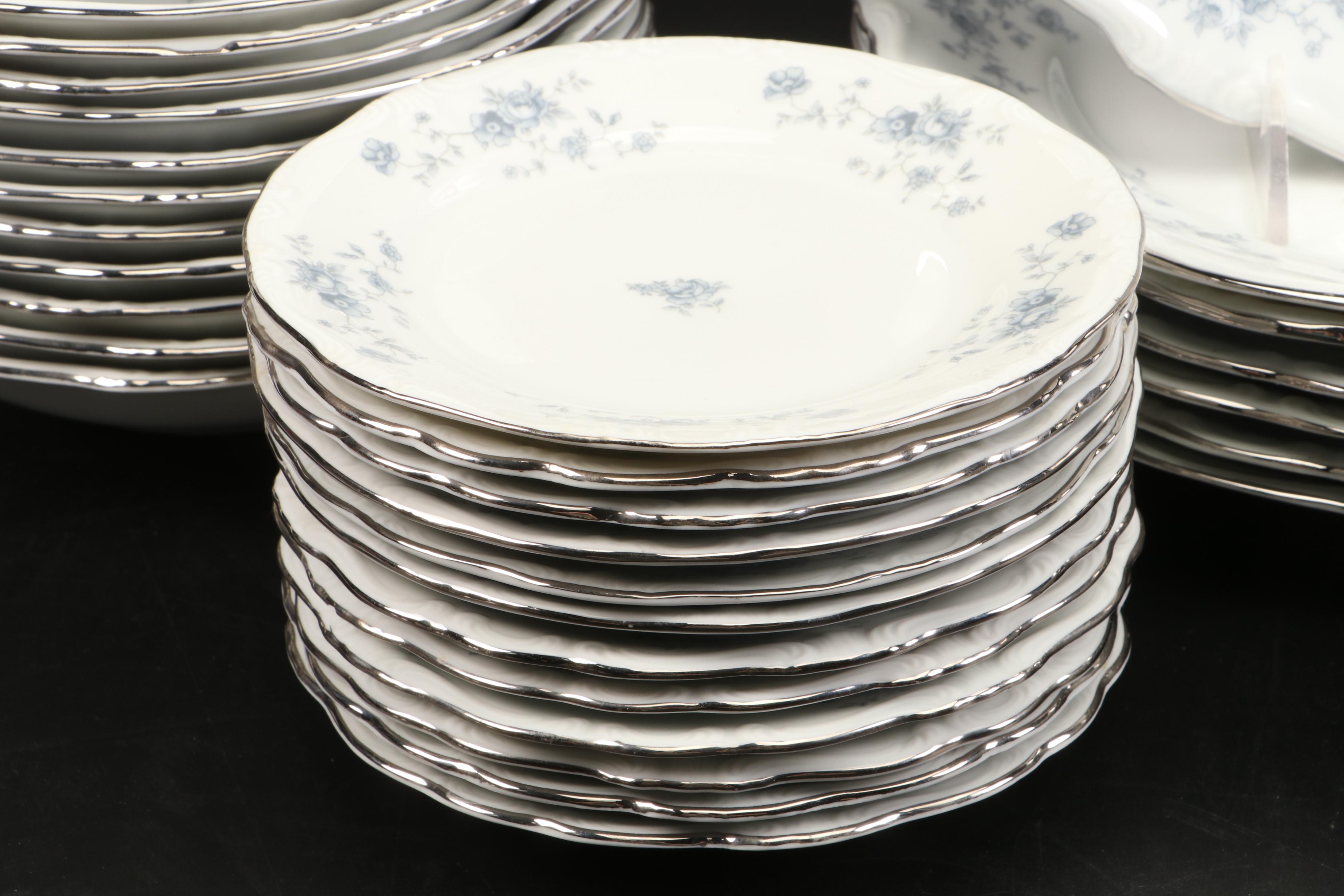 Johann Haviland "Blue Garland" Porcelain Dinner Plates, Soup Bowls and More