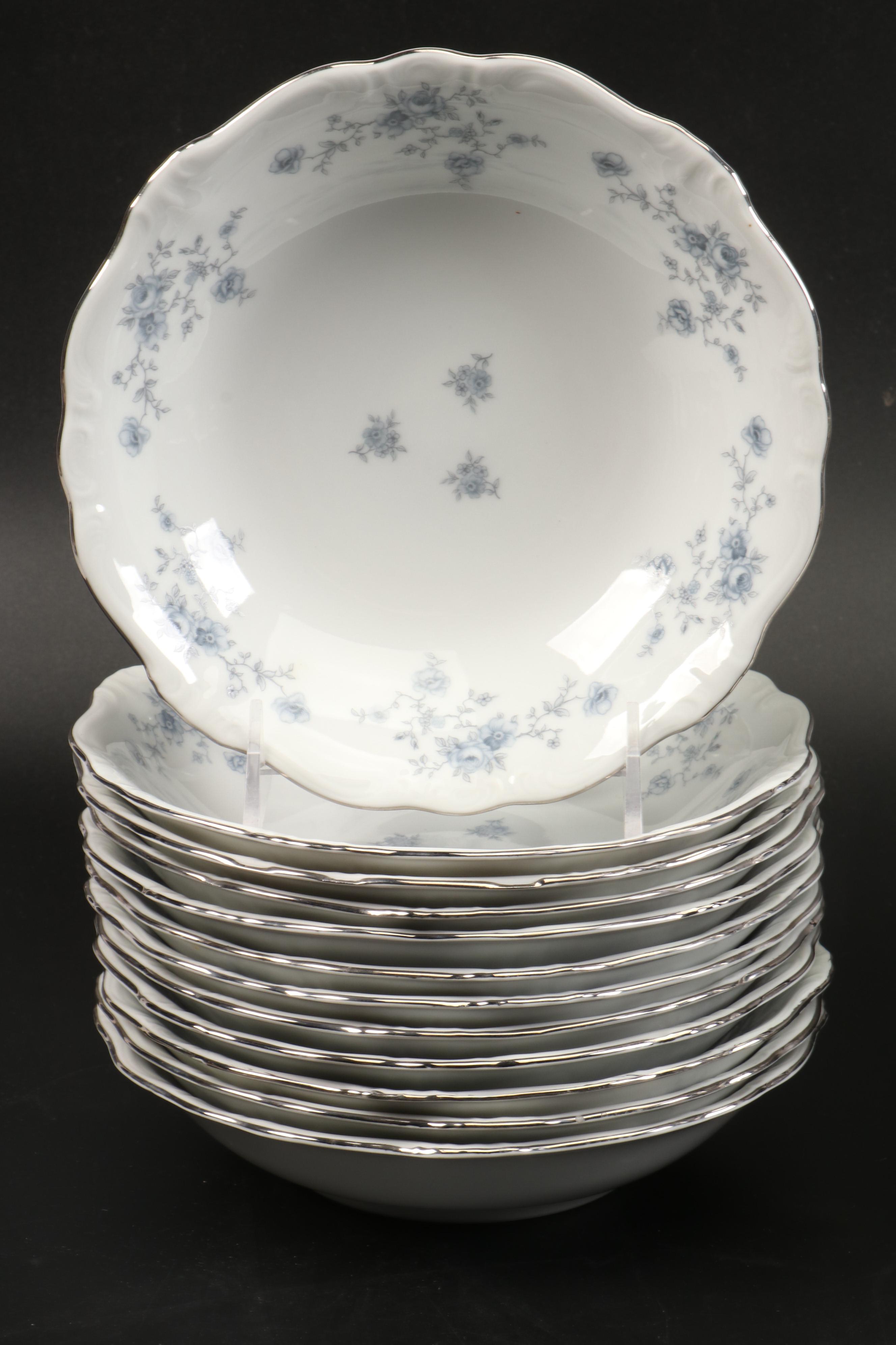 Johann Haviland "Blue Garland" Porcelain Dinner Plates, Soup Bowls and More