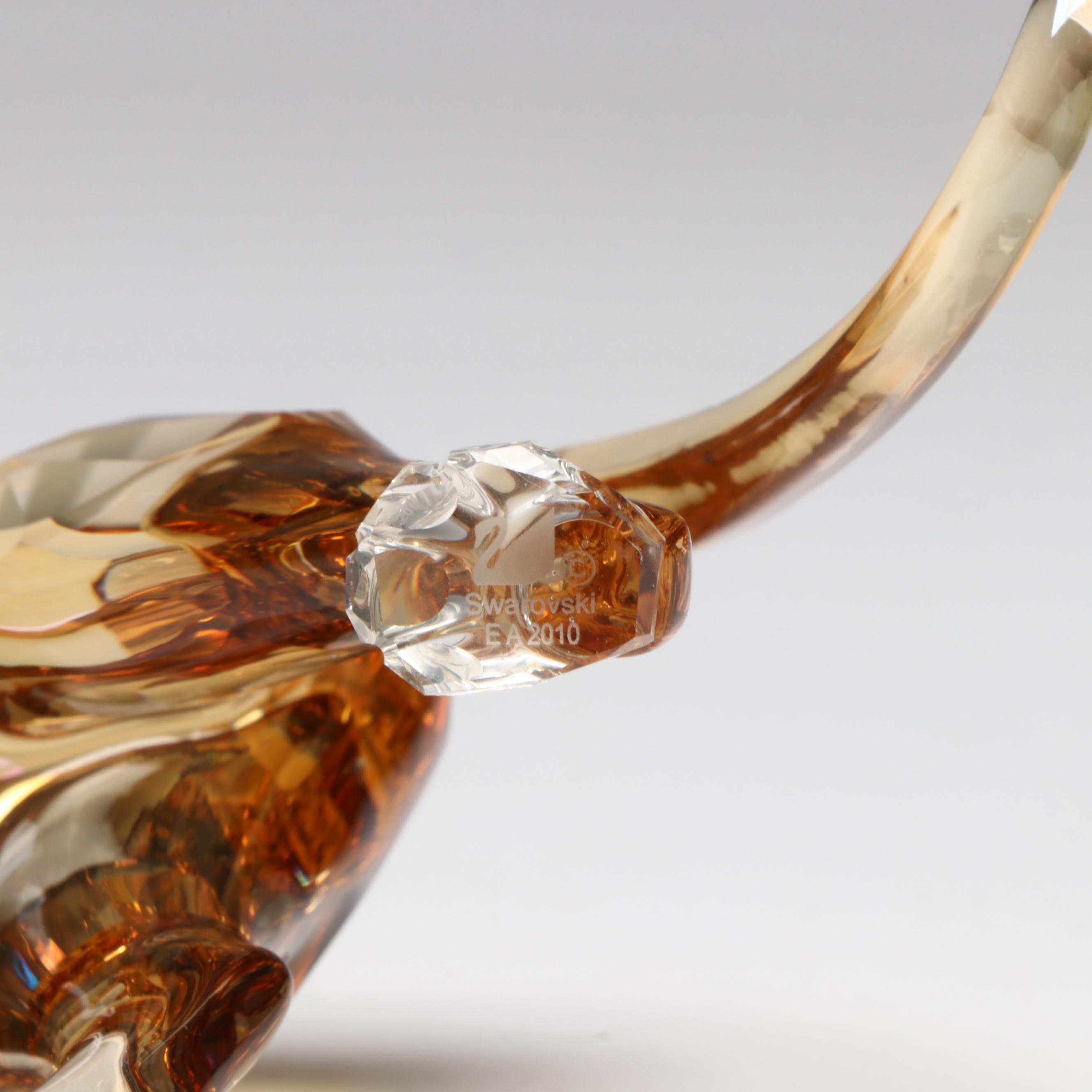 Swarovski Collectors Society Crystal Tiger Figurines, 2010