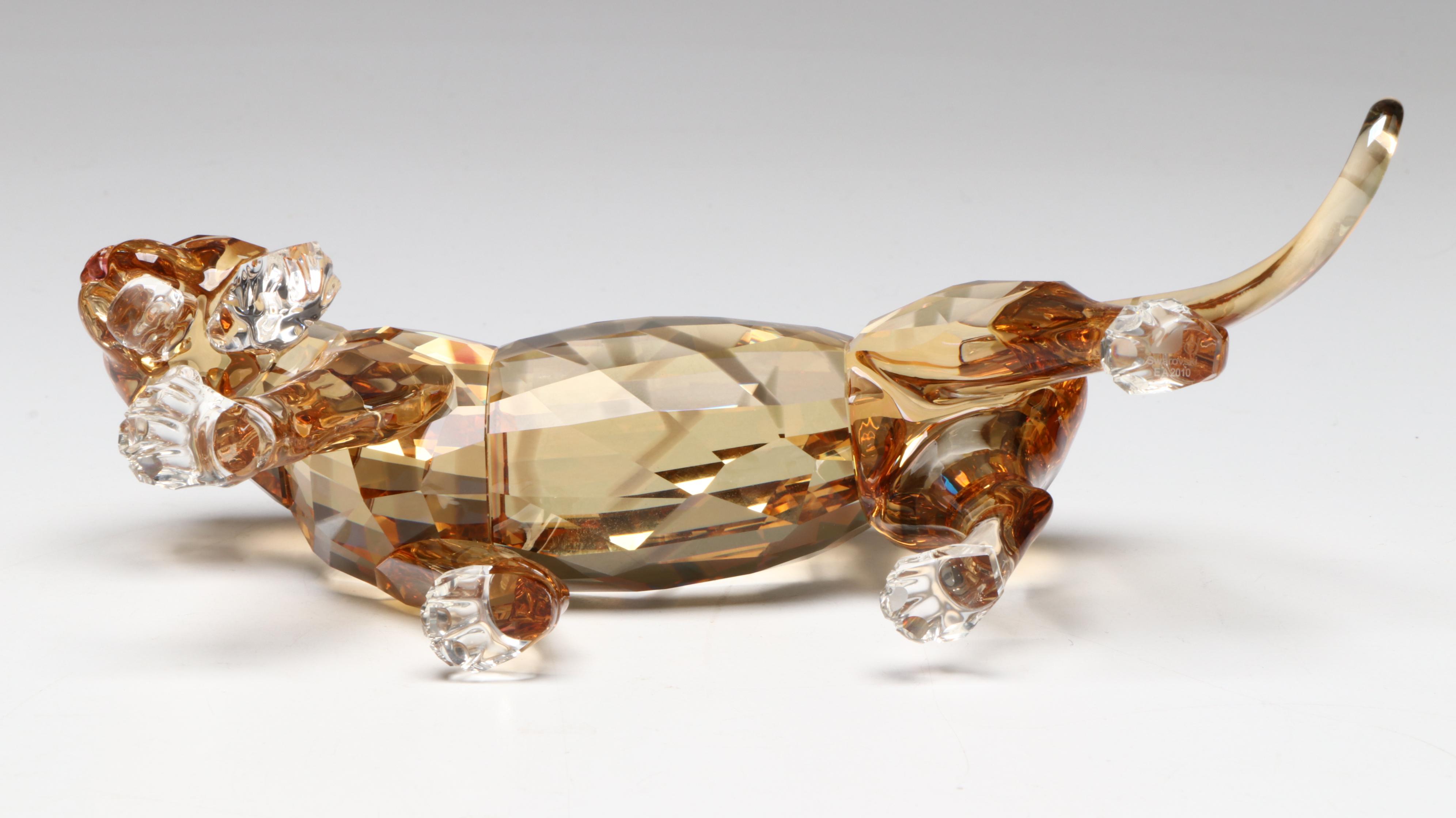 Swarovski Collectors Society Crystal Tiger Figurines, 2010
