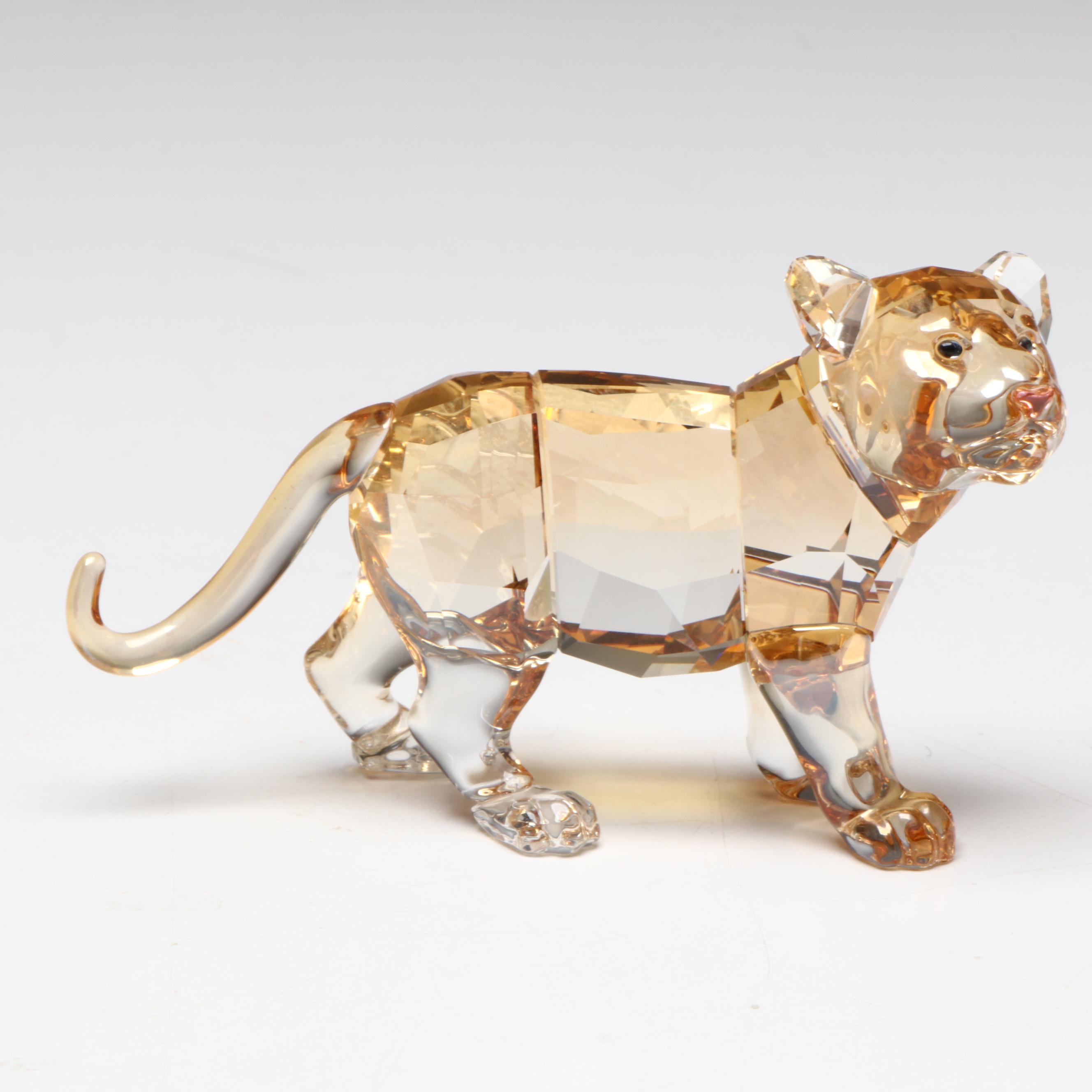 Swarovski Collectors Society Crystal Tiger Figurines, 2010