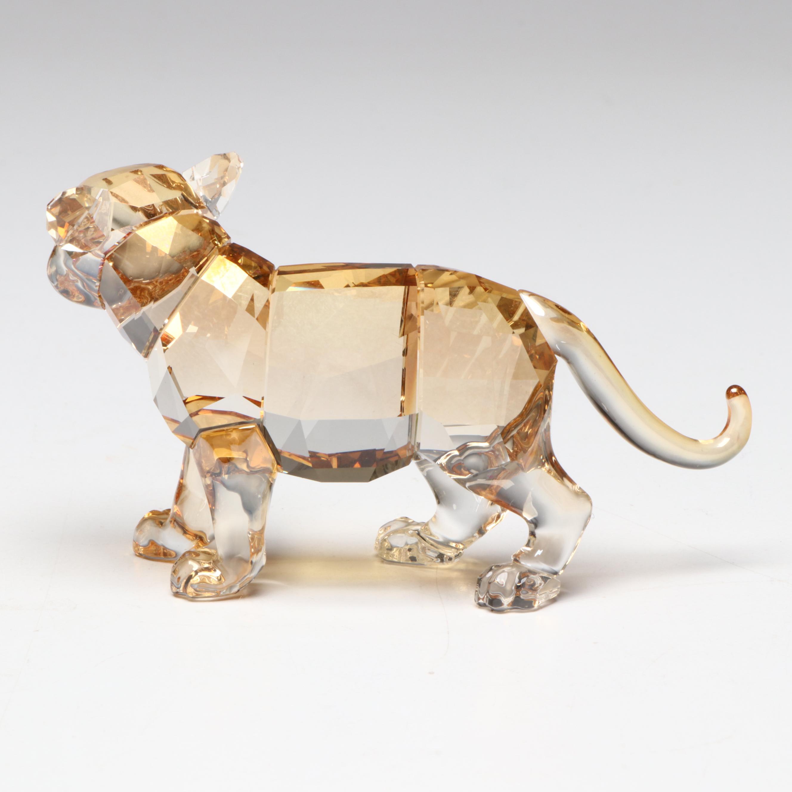 Swarovski Collectors Society Crystal Tiger Figurines, 2010