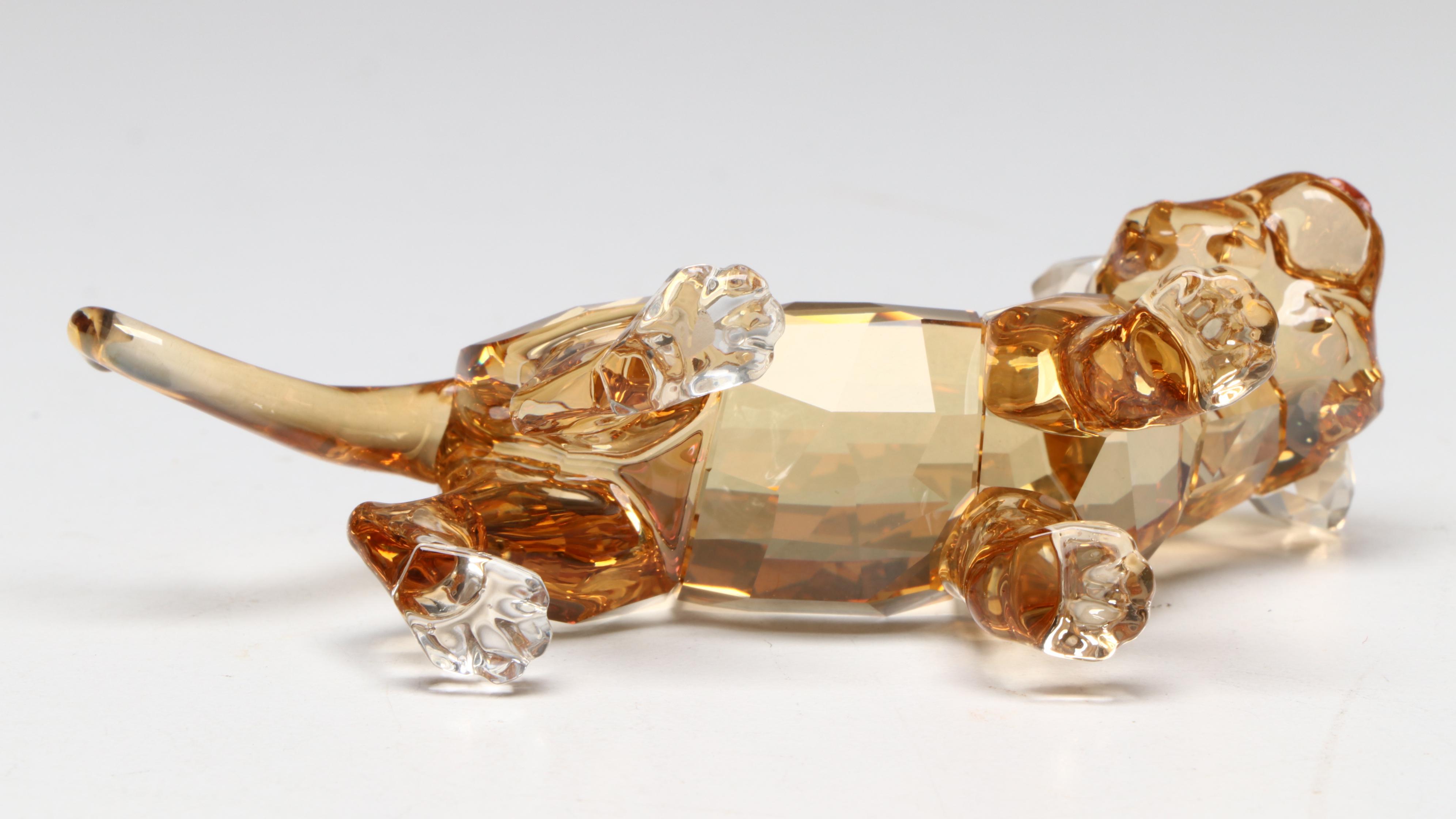 Swarovski Collectors Society Crystal Tiger Figurines, 2010