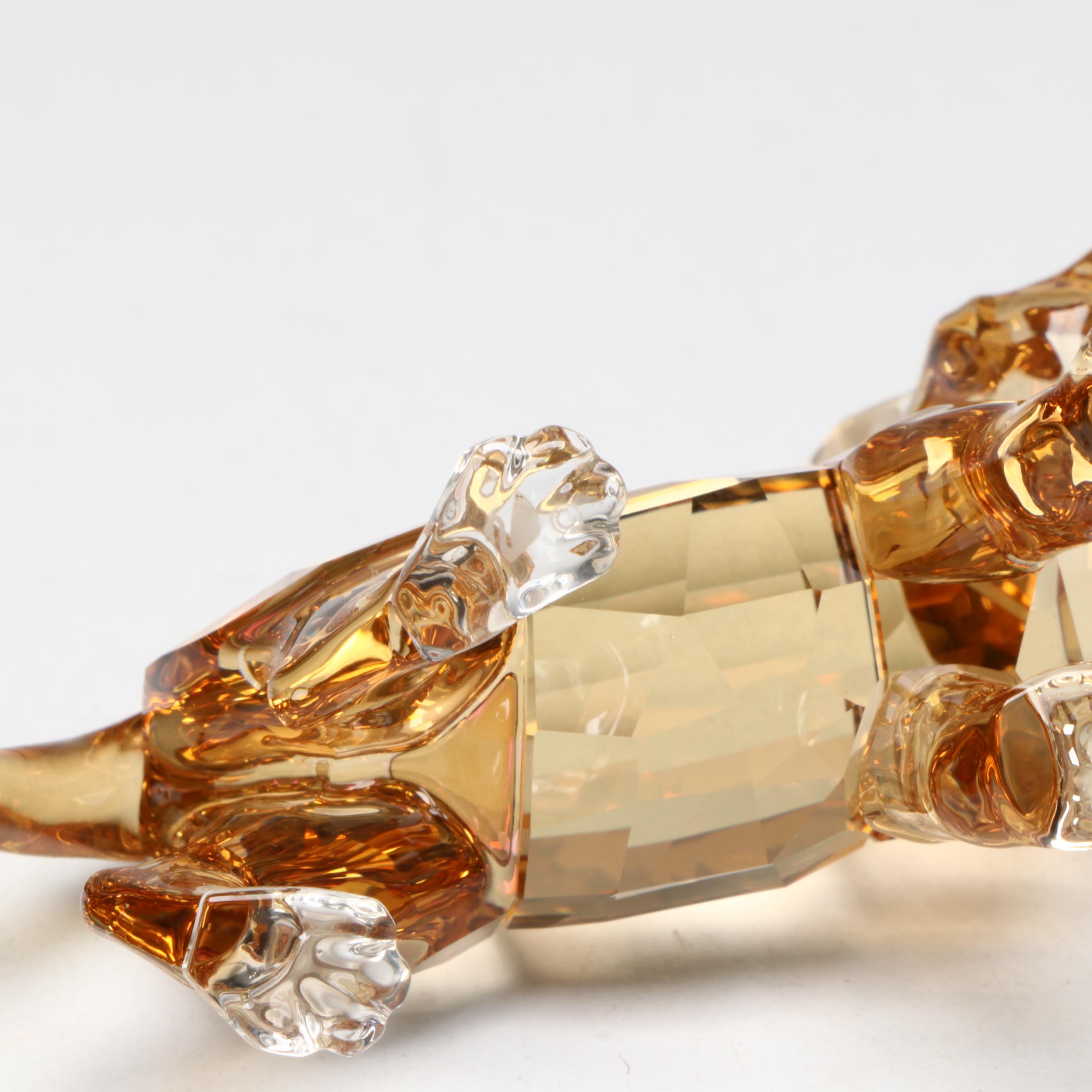 Swarovski Collectors Society Crystal Tiger Figurines, 2010