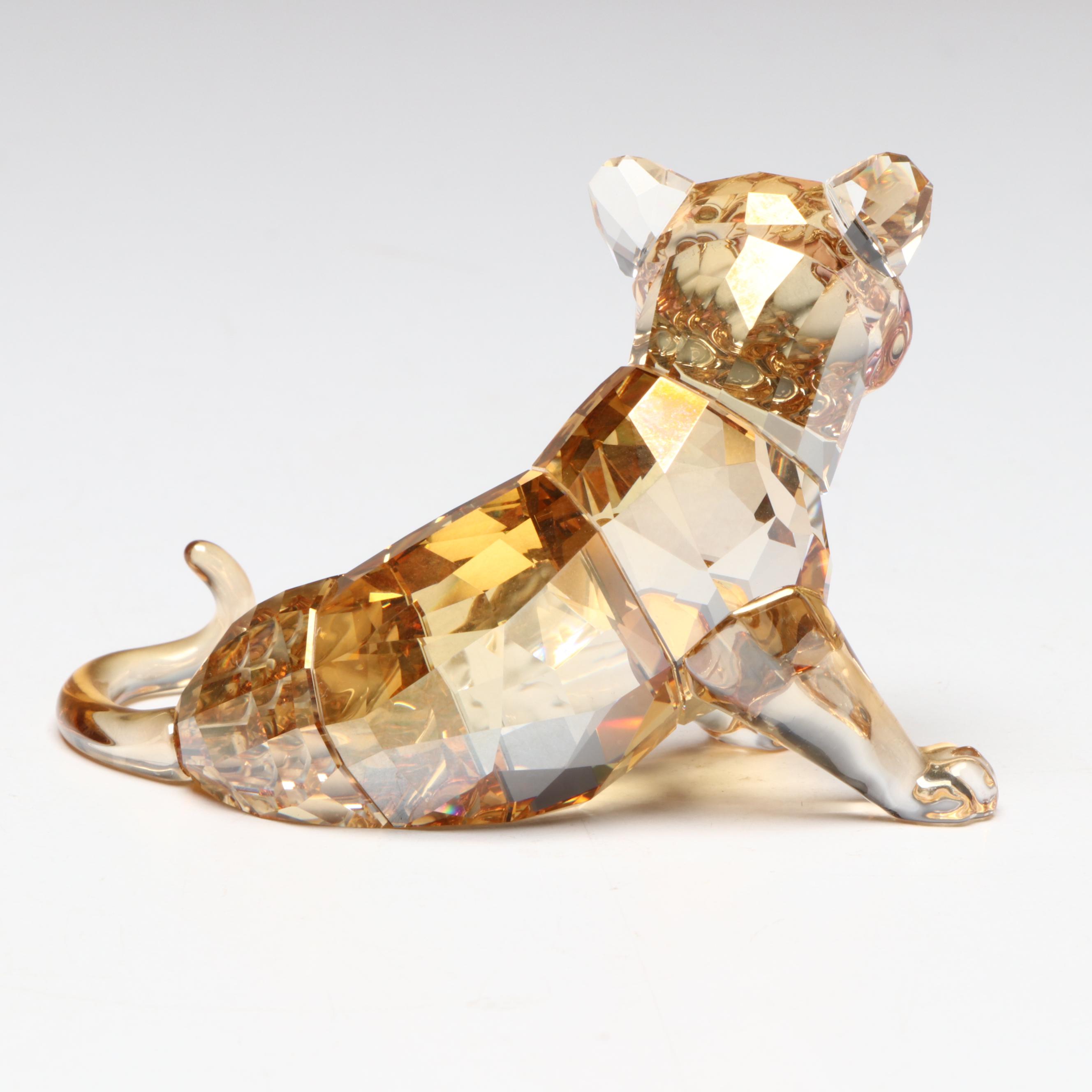 Swarovski Collectors Society Crystal Tiger Figurines, 2010