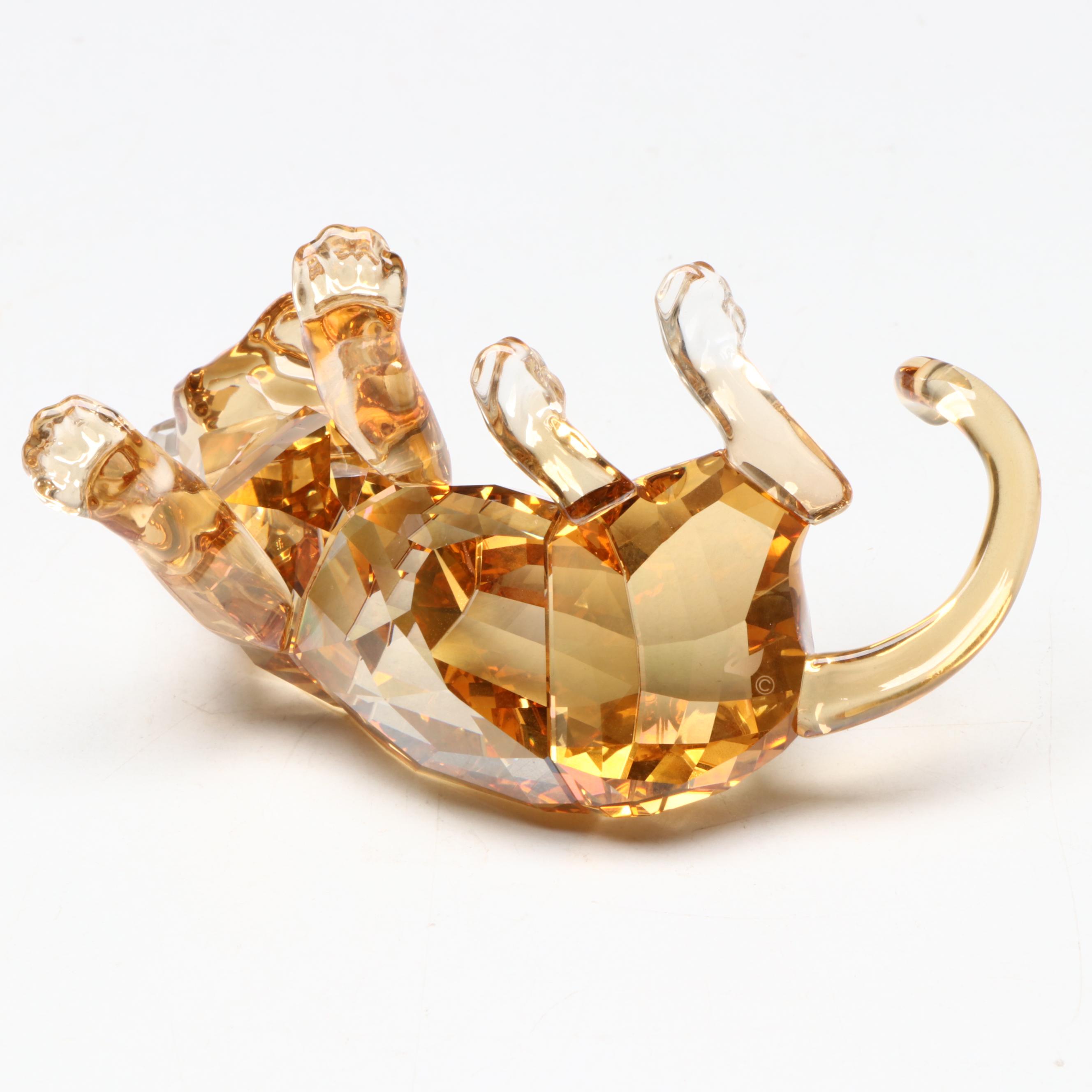 Swarovski Collectors Society Crystal Tiger Figurines, 2010