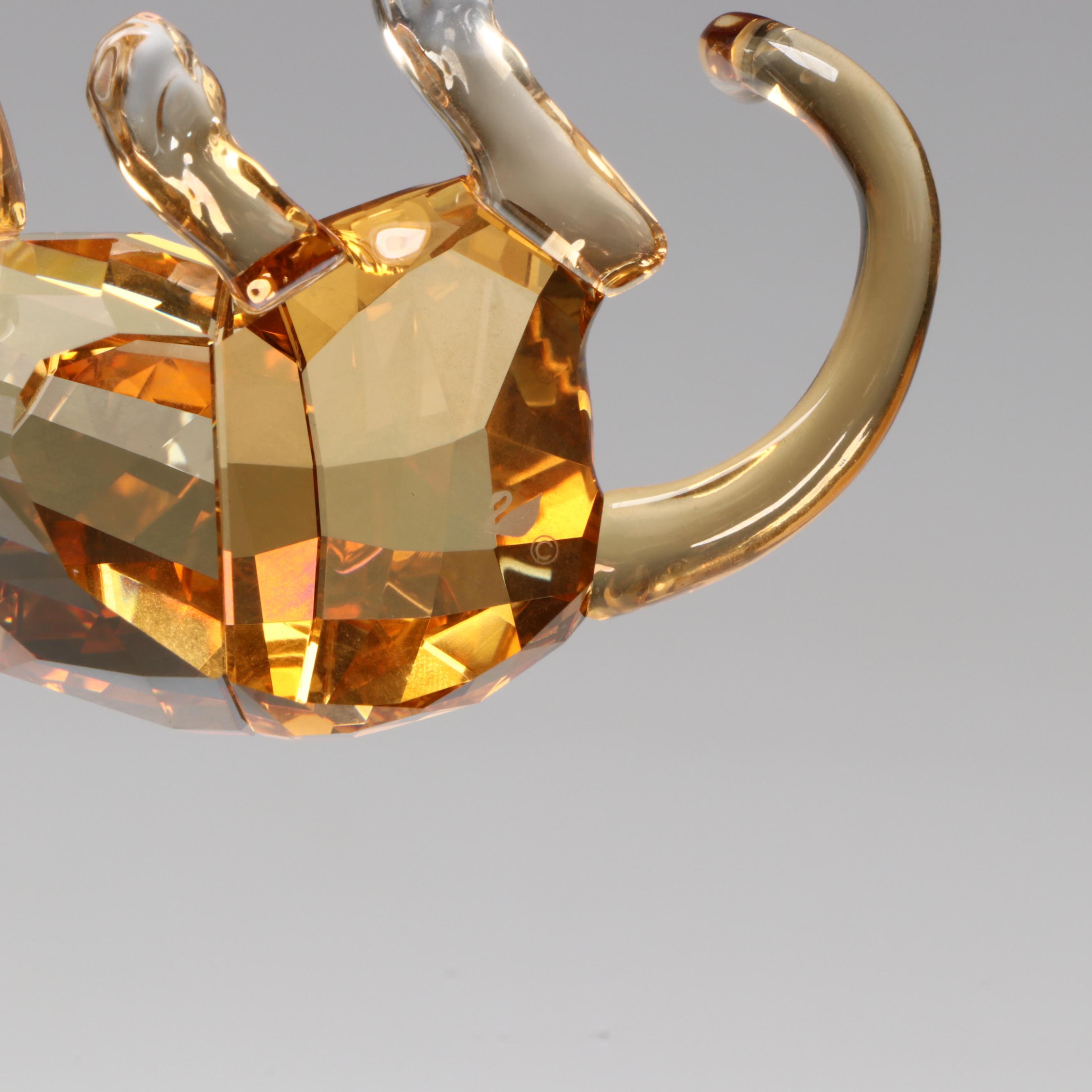 Swarovski Collectors Society Crystal Tiger Figurines, 2010