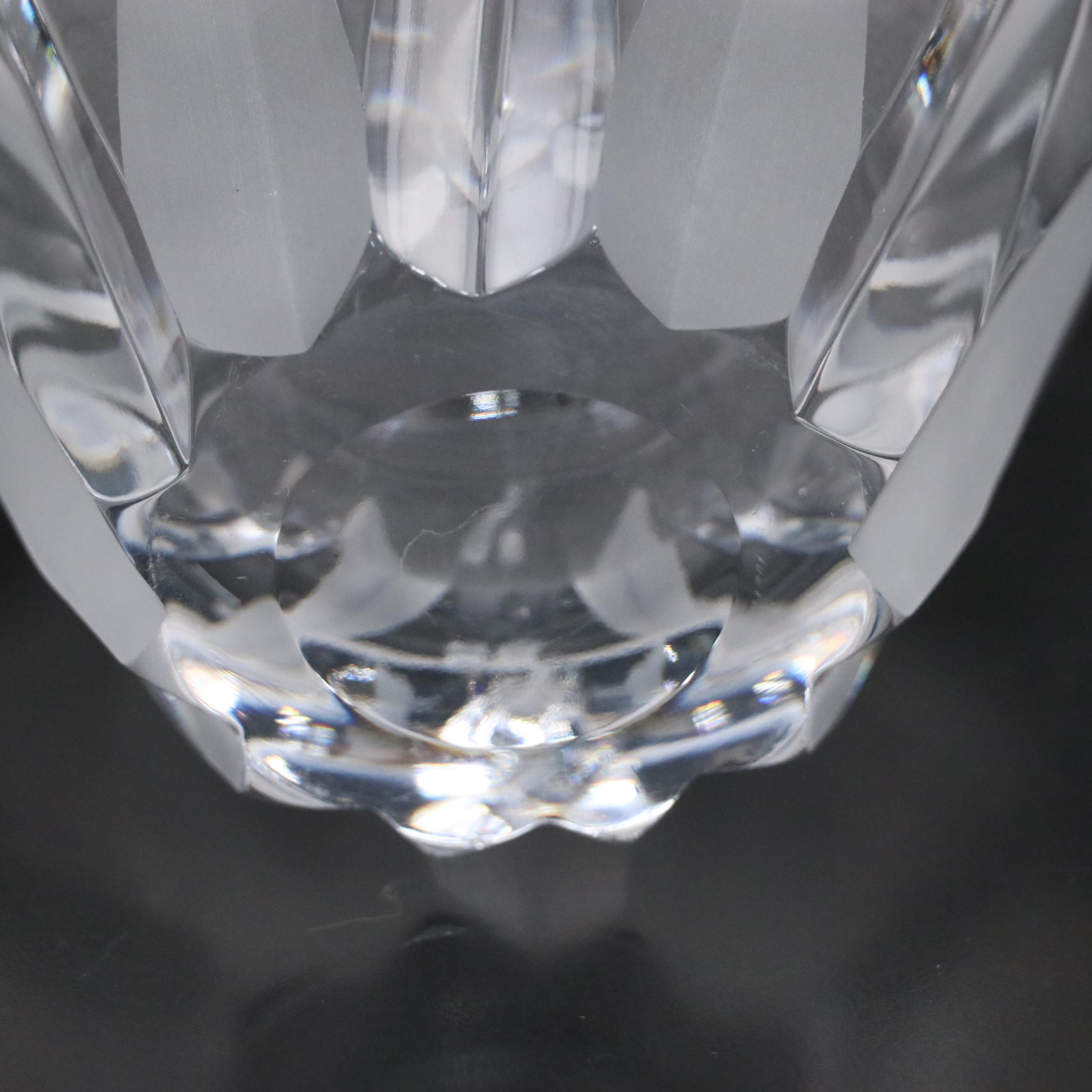 Mikasa Crystal Vase Pair with Other Cut Crystal Vase and Nut Bowl