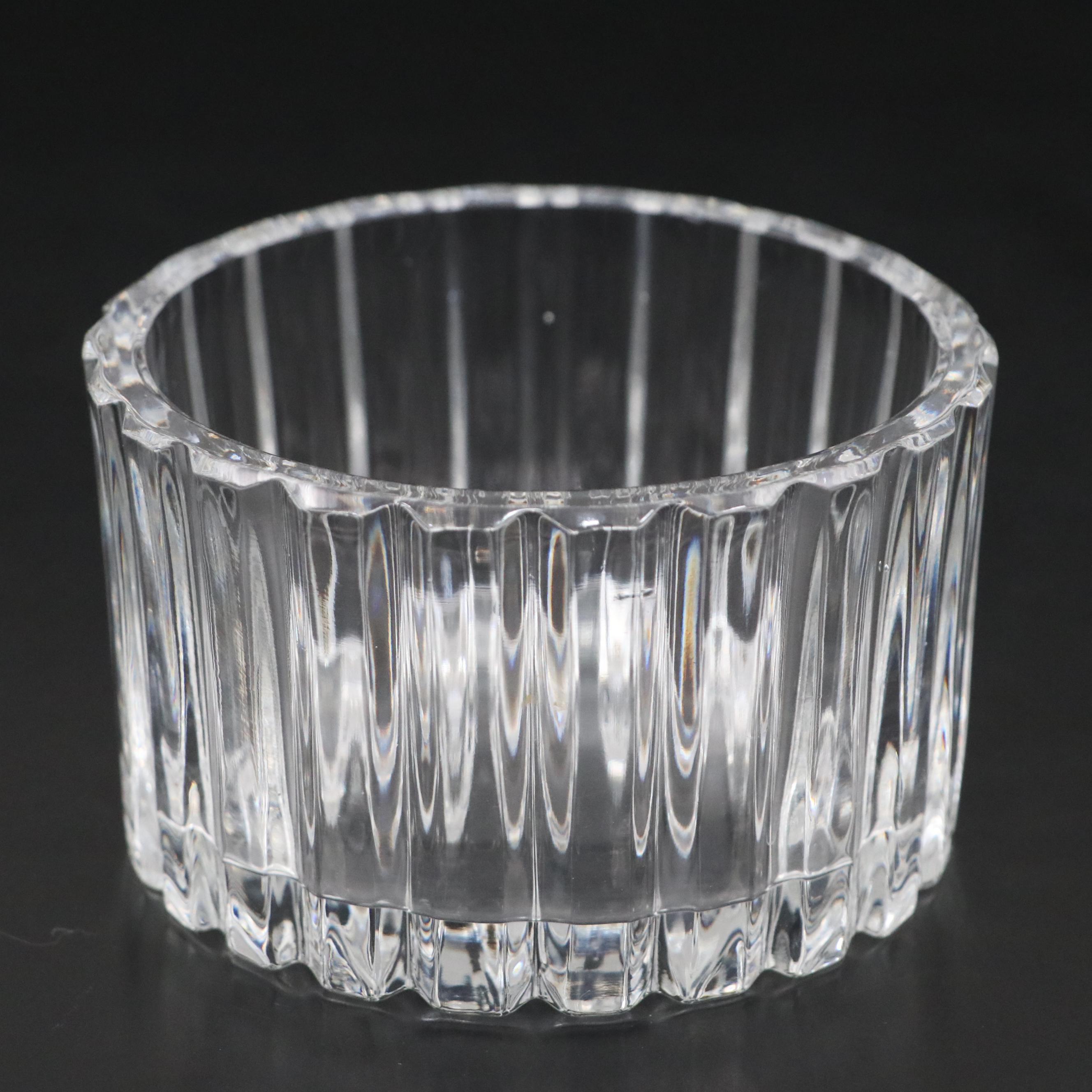 Mikasa Crystal Vase Pair with Other Cut Crystal Vase and Nut Bowl
