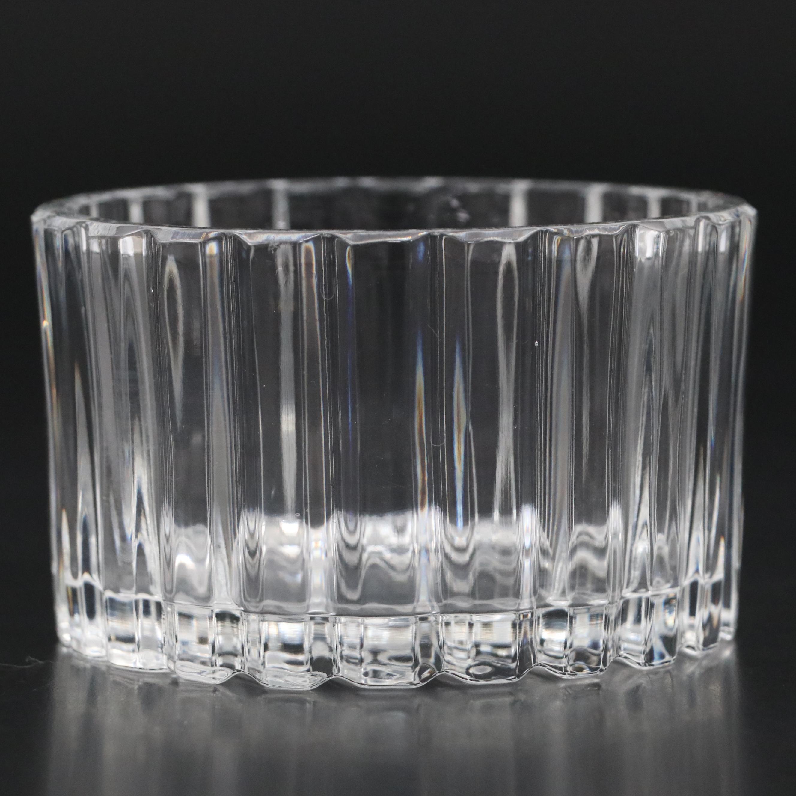 Mikasa Crystal Vase Pair with Other Cut Crystal Vase and Nut Bowl