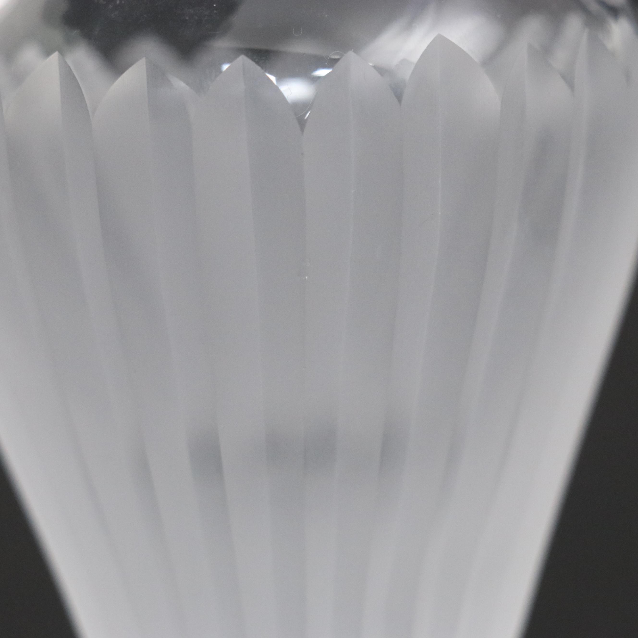 Mikasa Crystal Vase Pair with Other Cut Crystal Vase and Nut Bowl