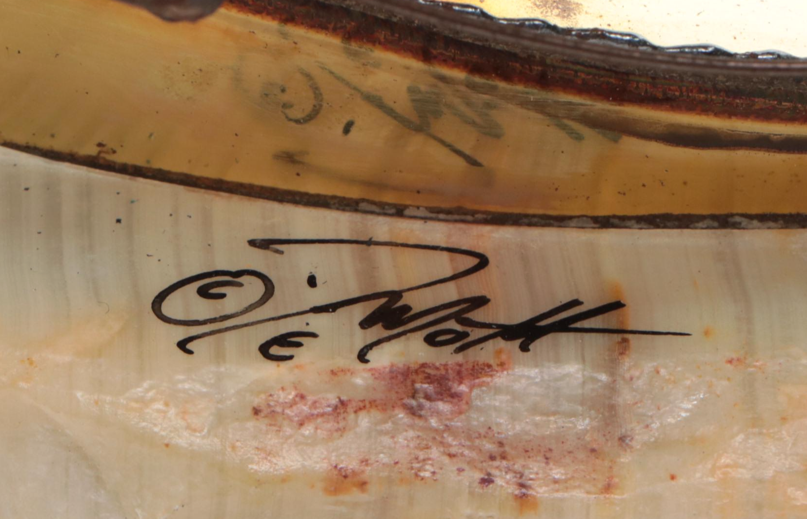 MCM John DeMott Signed Welded Brass Sailboat Sculpture on Stone Base