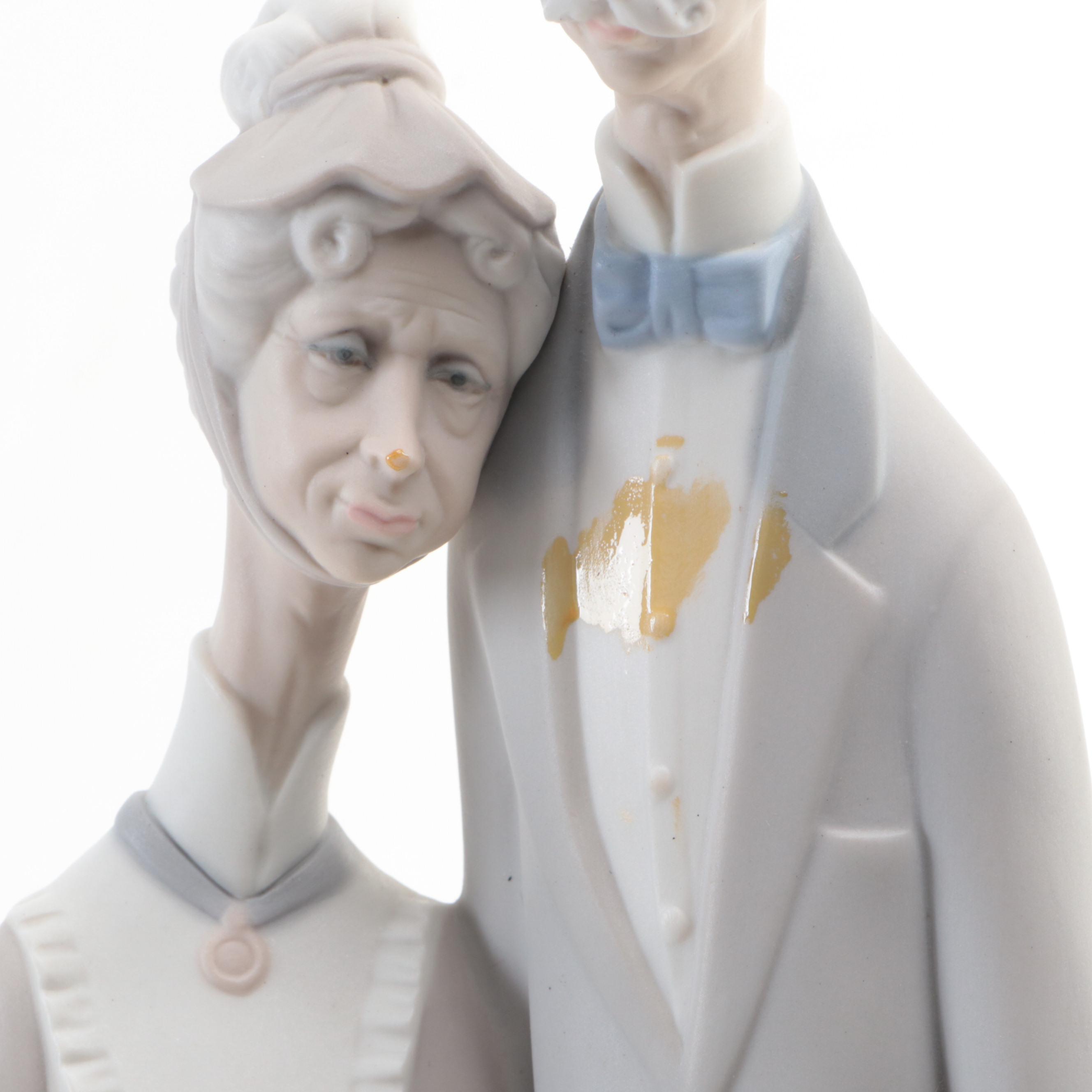 Lladró "Old Age" Porcelain Figurine by Julio Fernández, 1970–1985
