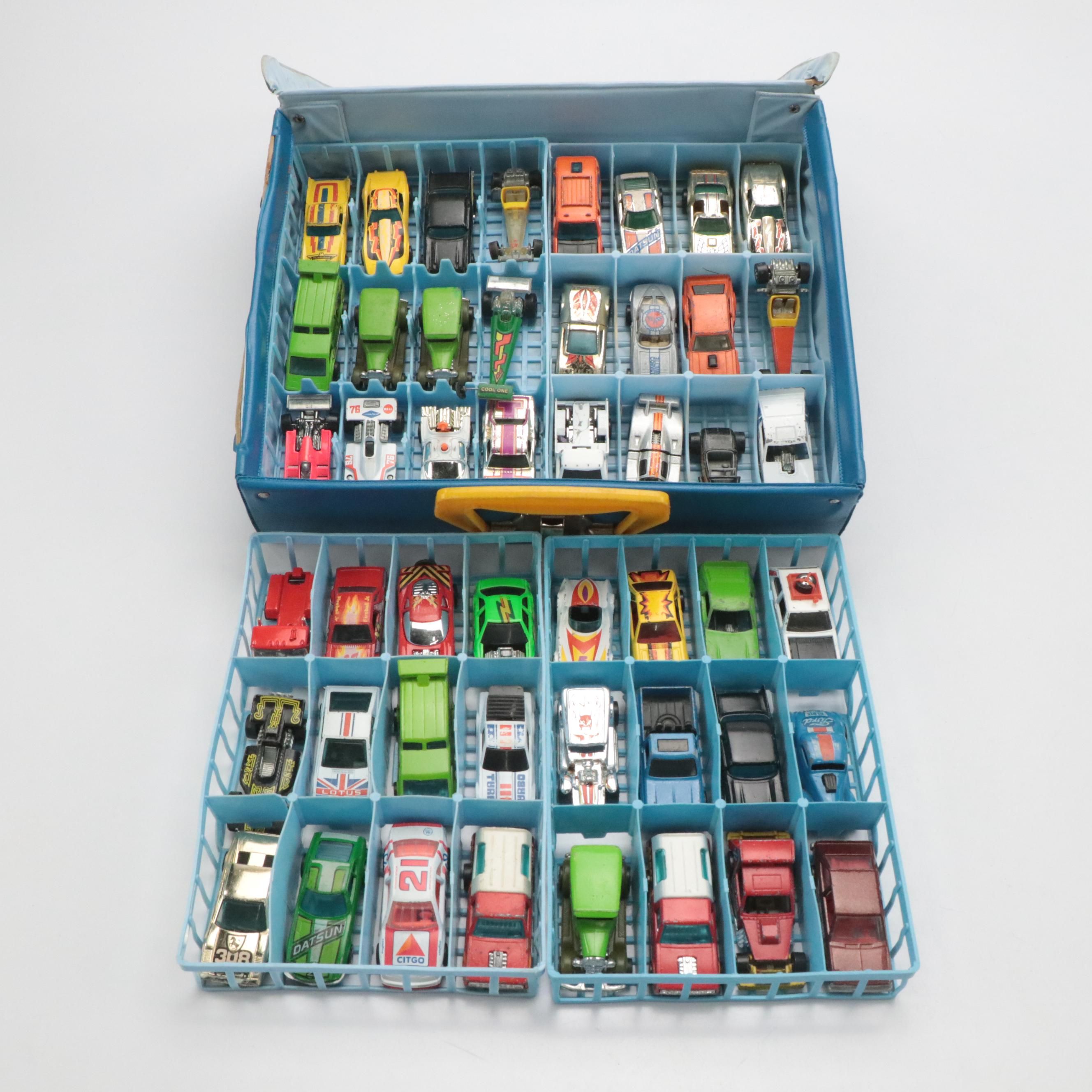Vintage Hot Wheels from the 1970s & 1980s with Matchbox Case
