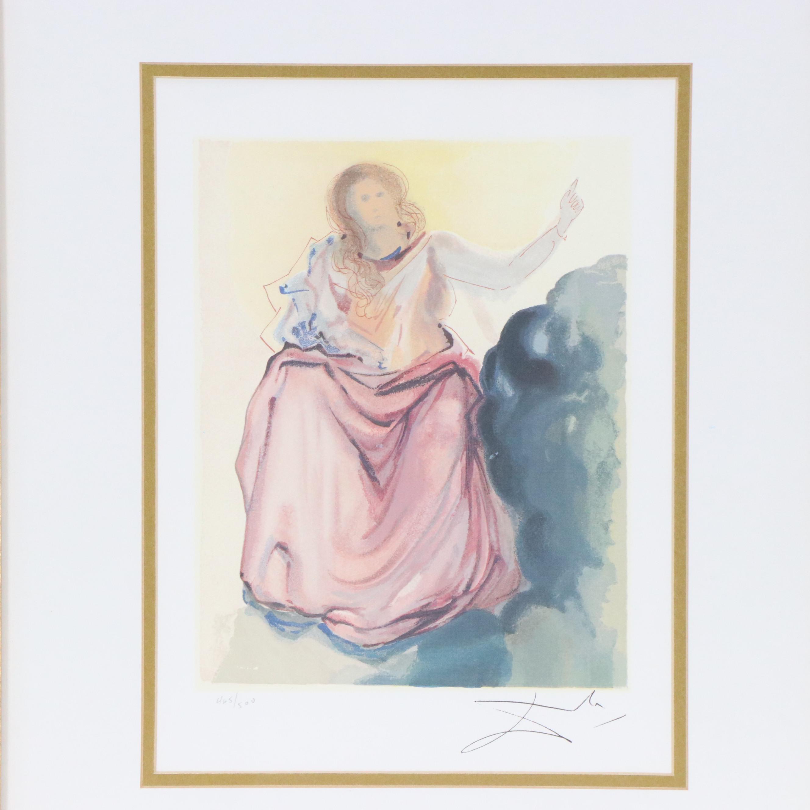 Offset Lithograph After Salvador Dalí "Béatrice"