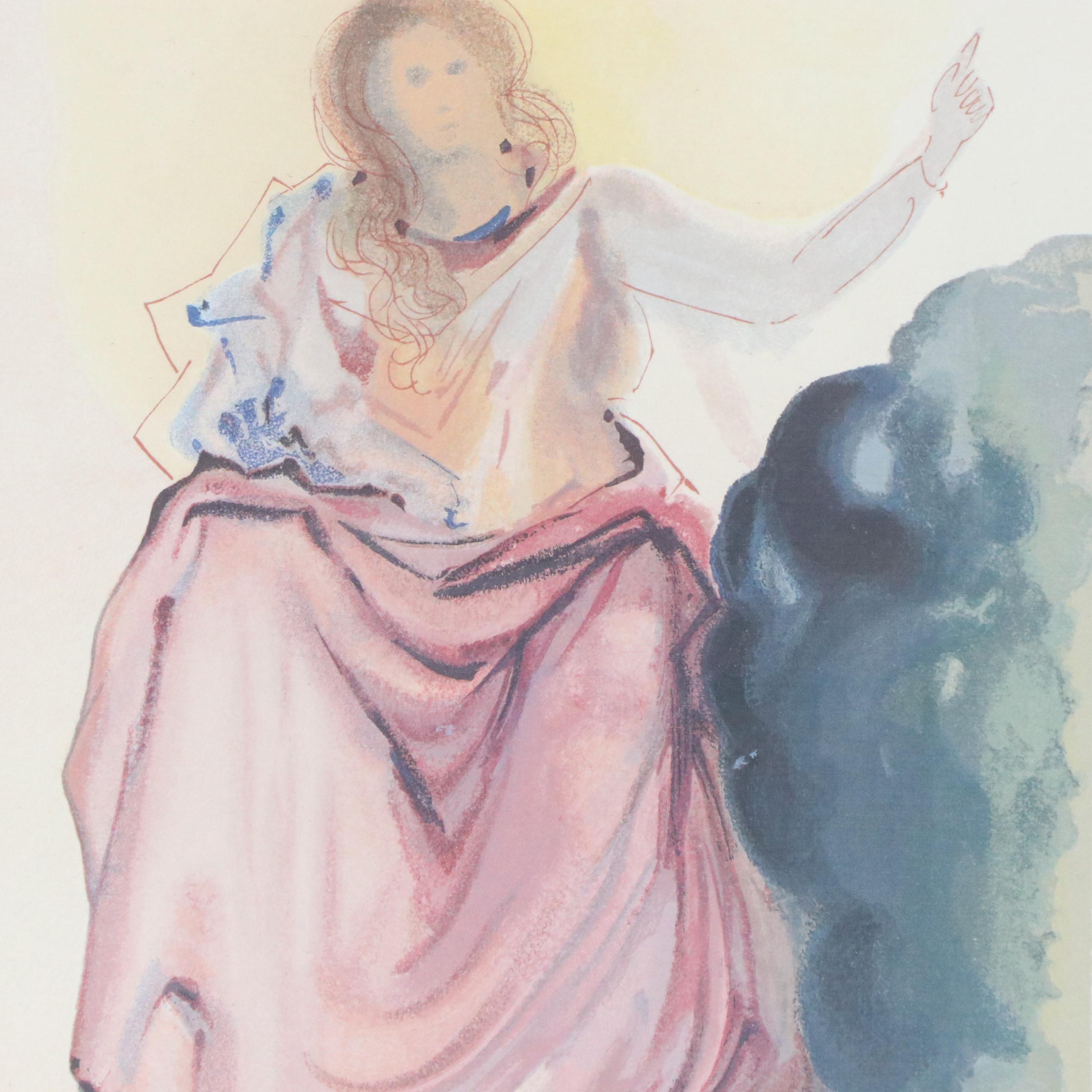 Offset Lithograph After Salvador Dalí "Béatrice"