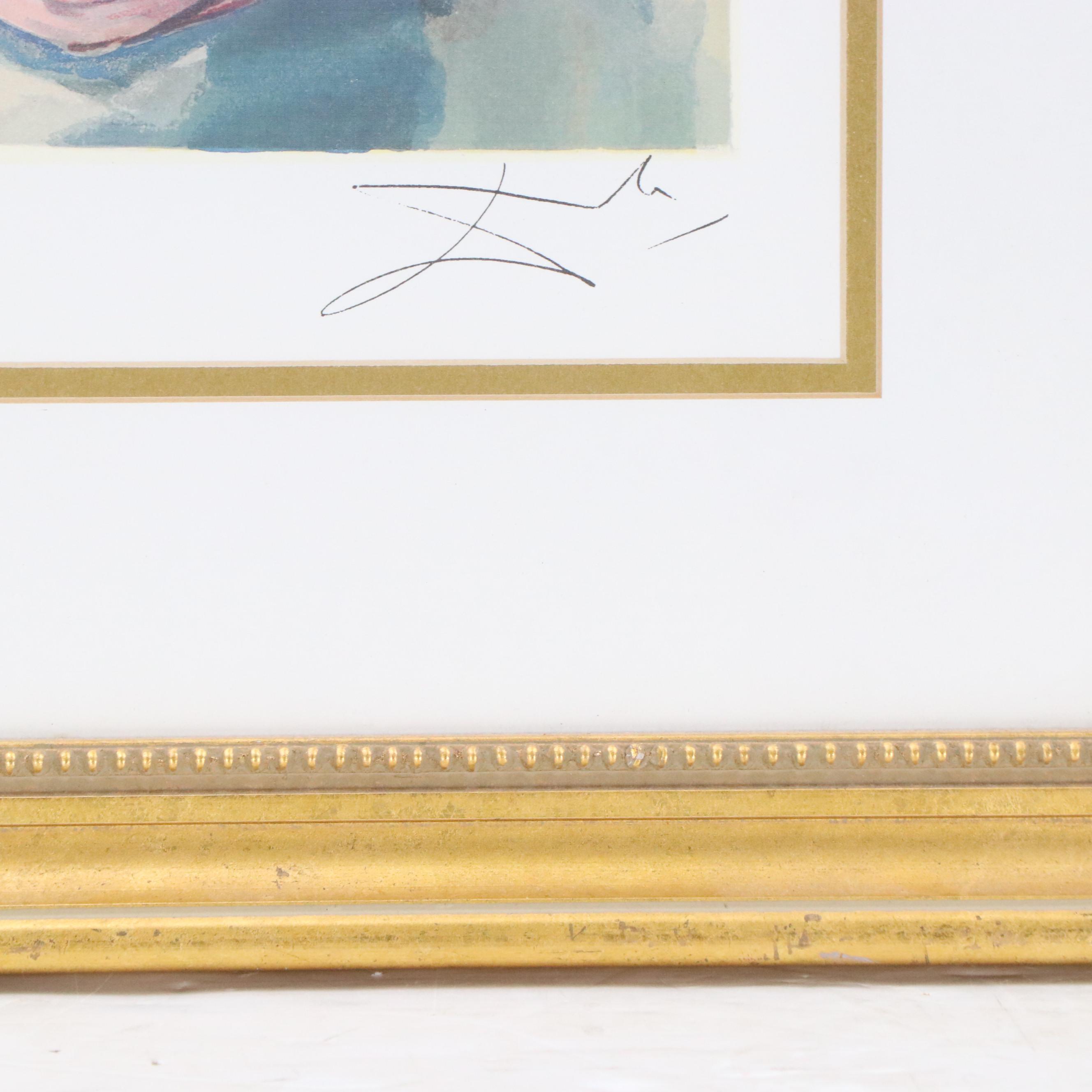 Offset Lithograph After Salvador Dalí "Béatrice"