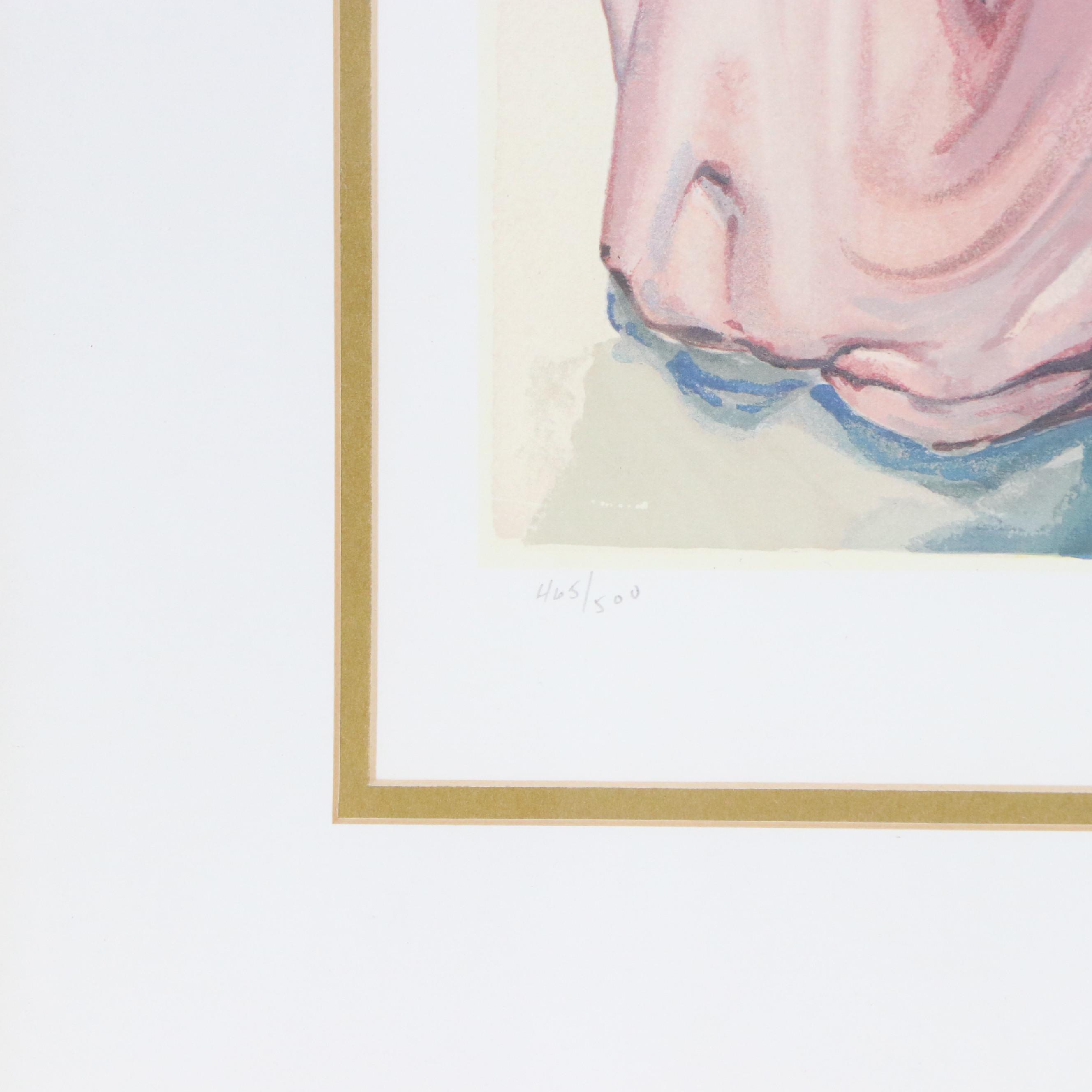 Offset Lithograph After Salvador Dalí "Béatrice"