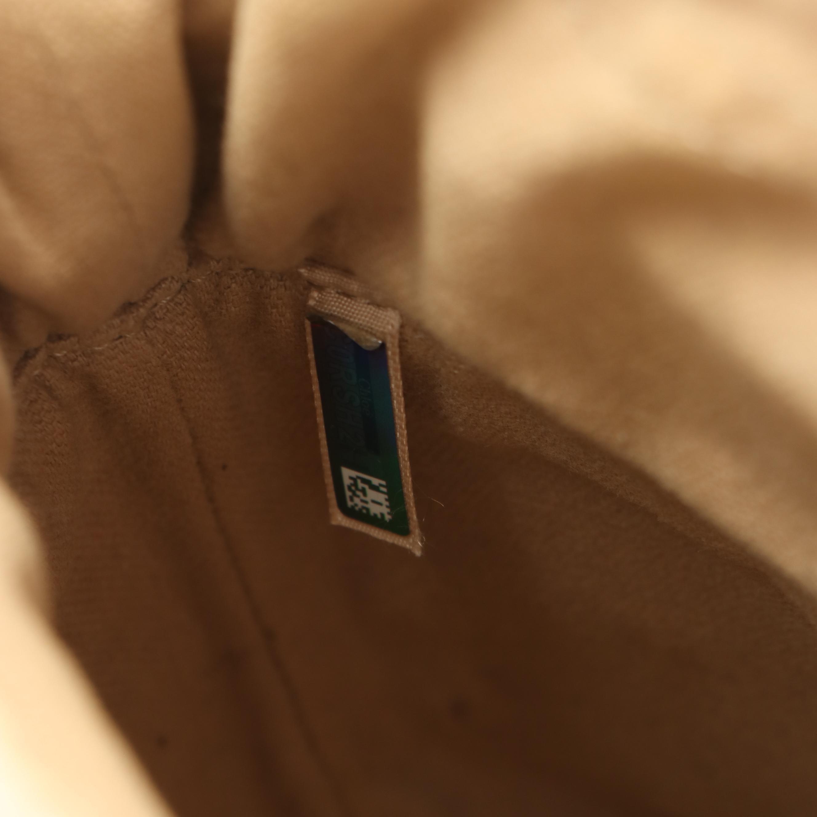 Chloé Roy Embroidered Mini Horse Leather Bucket Bag