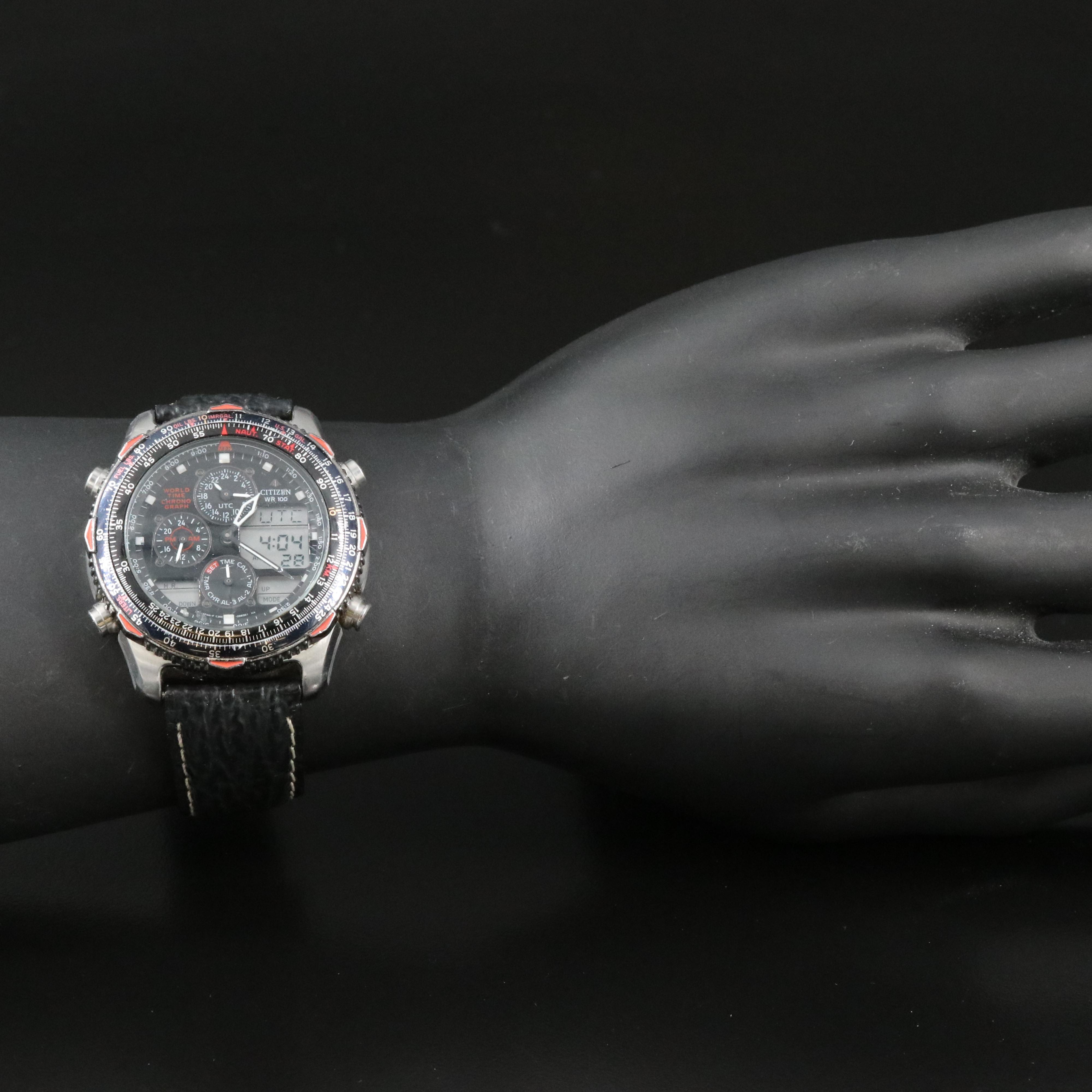 Citizen World Time Chronograph Navihawk Watch