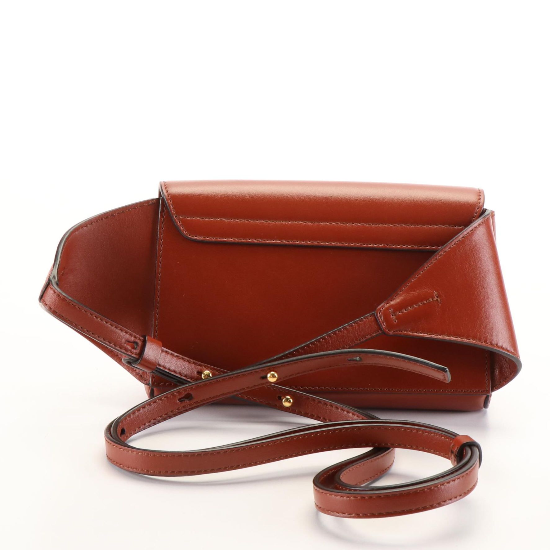 Chloé 'C' Crossbody Belt Bag in Brown Suede and Leather