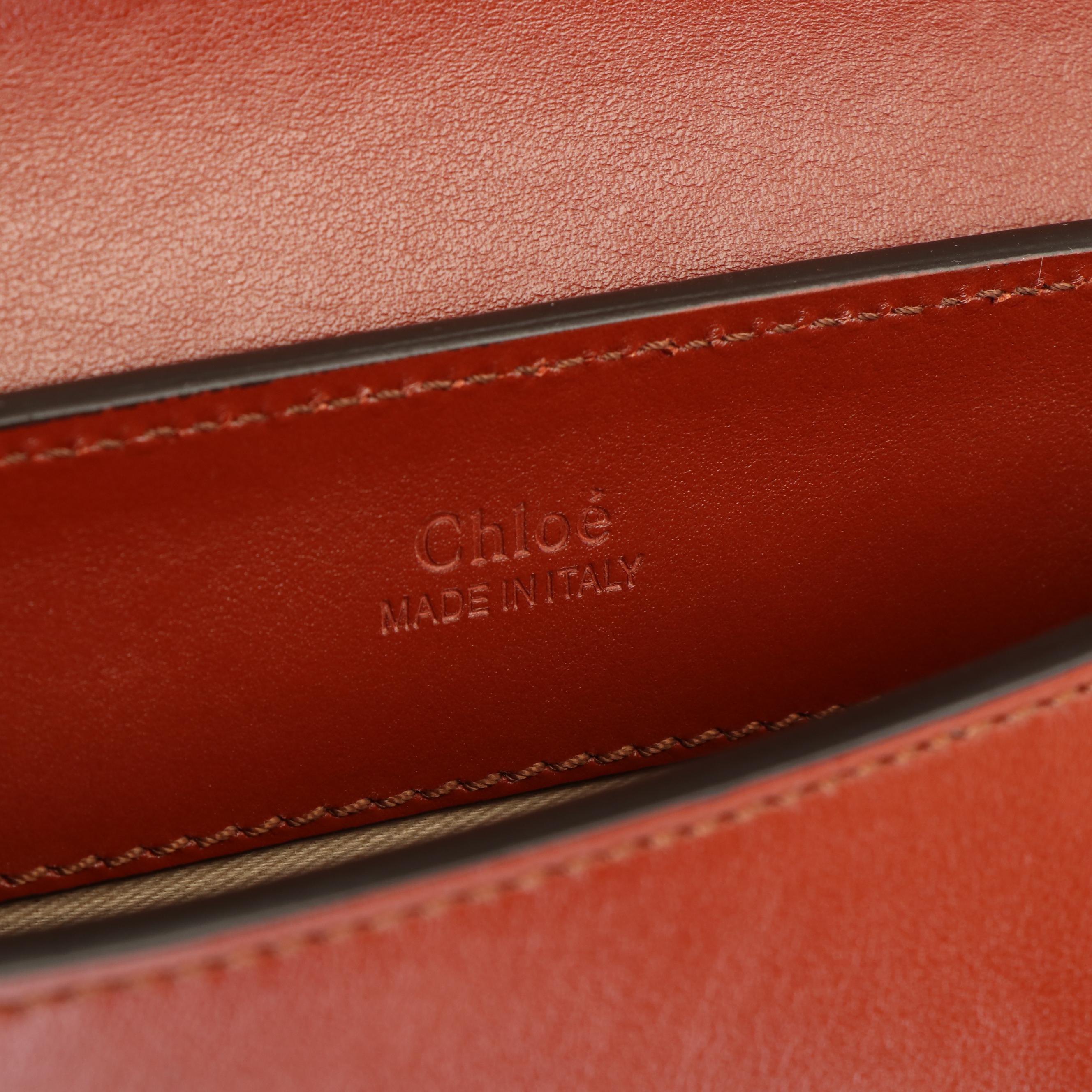 Chloé 'C' Crossbody Belt Bag in Brown Suede and Leather