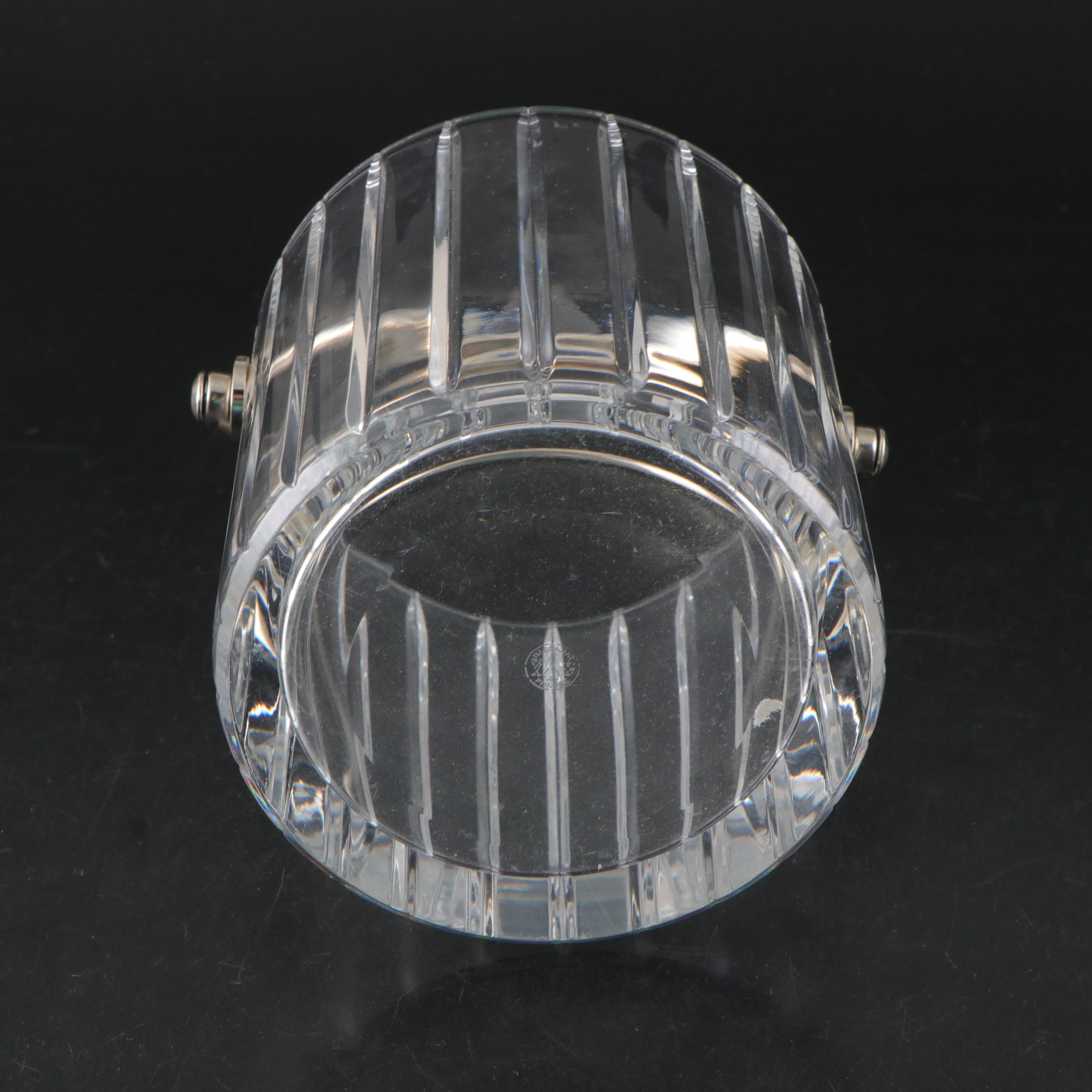 Baccarat Crystal Ice Bucket with Highball and Lowball Glasses