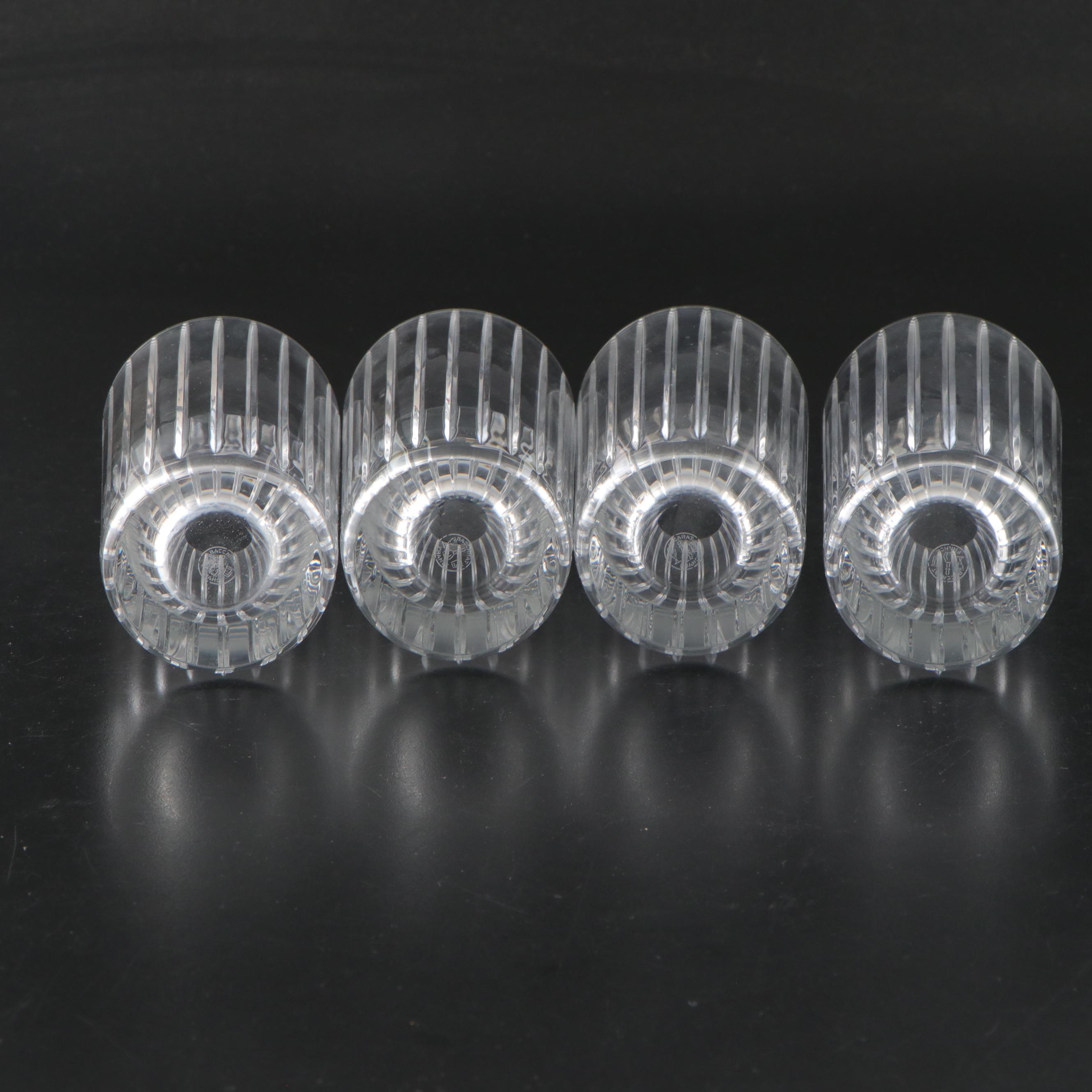 Baccarat Crystal Ice Bucket with Highball and Lowball Glasses