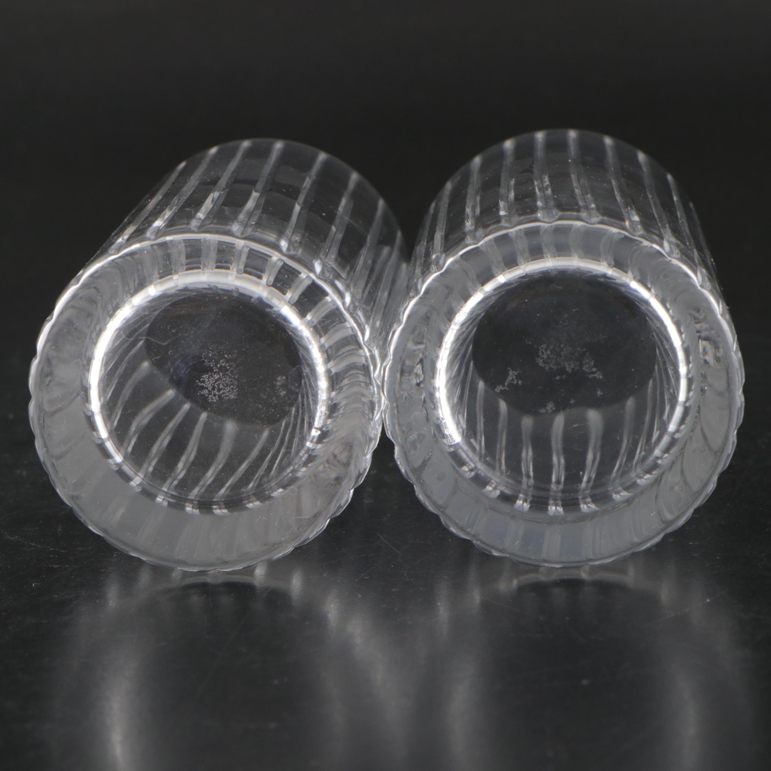 Baccarat Crystal Ice Bucket with Highball and Lowball Glasses