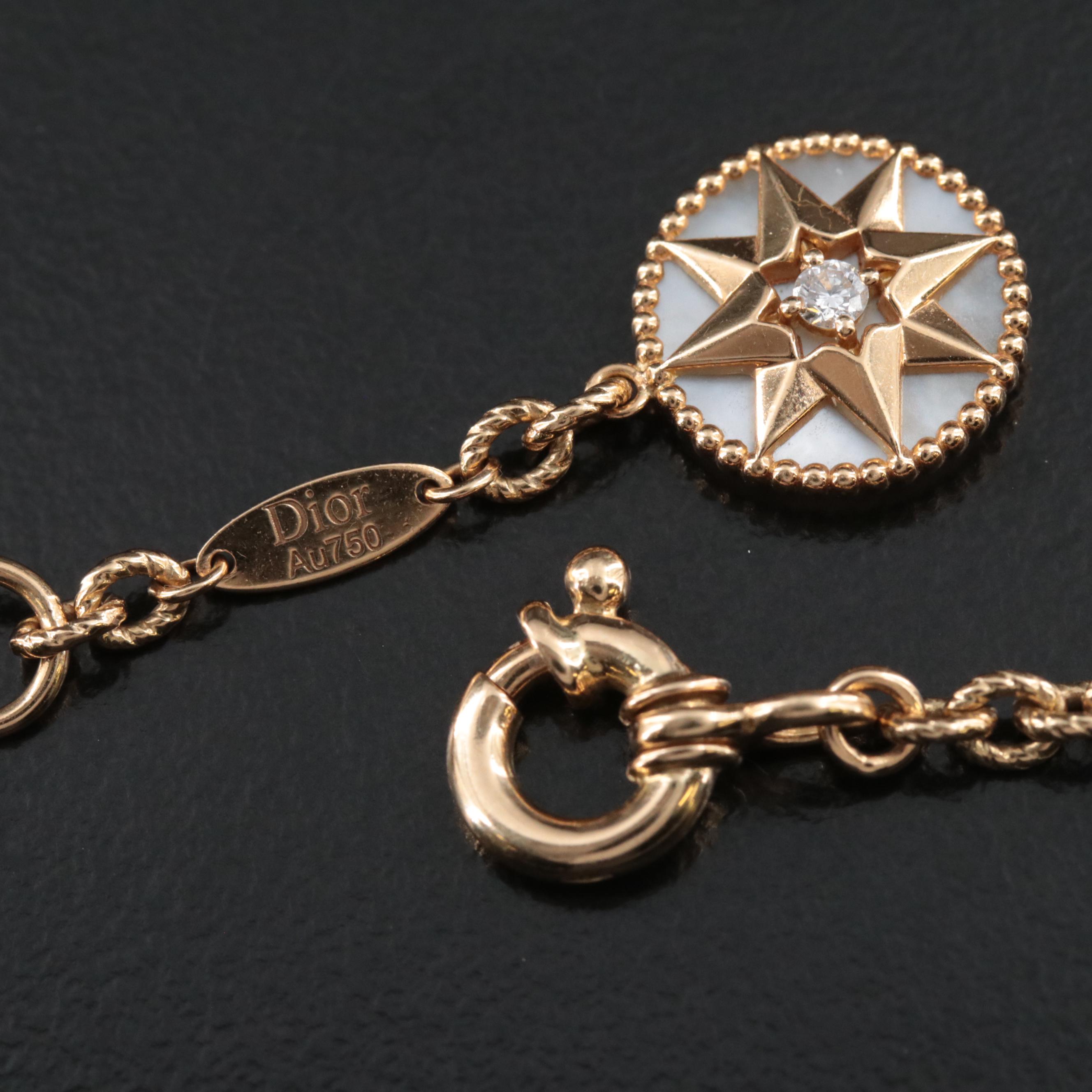 Dior Joaillerie Rose des Vents 18K Gemstone and 2.07 CTW Diamond Choker