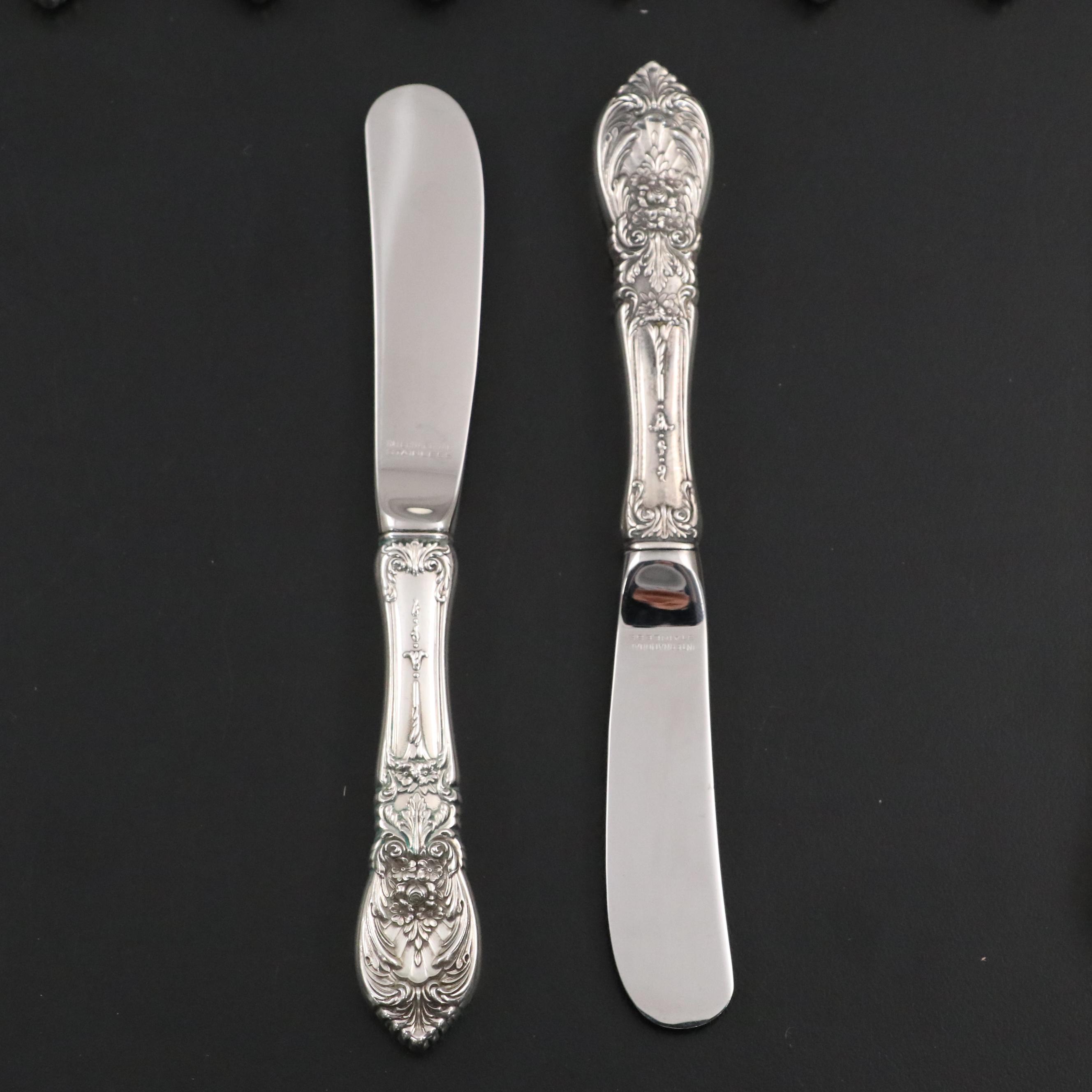 International Silver "Richelieu" Sterling Flatware with Sterling Jelly Server
