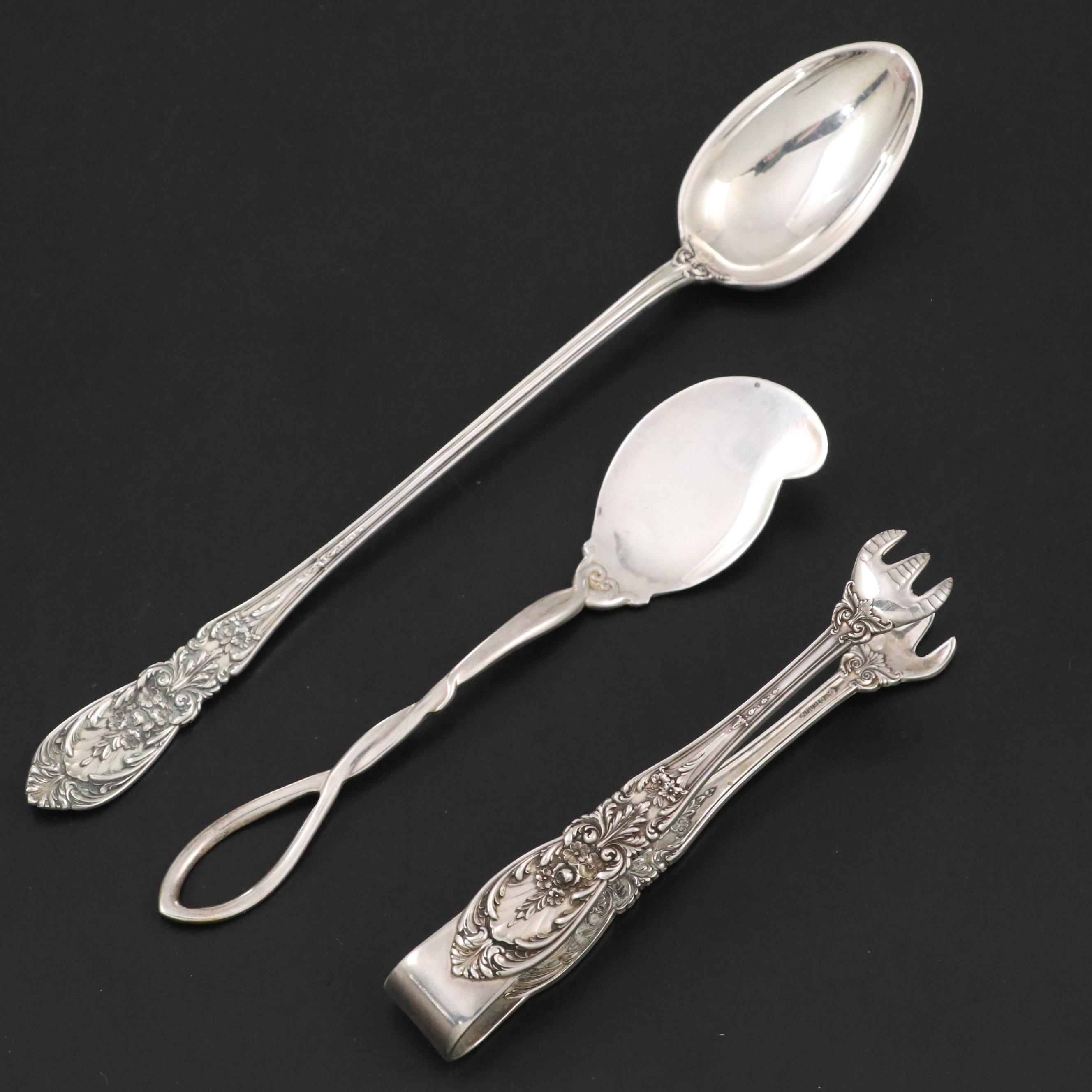 International Silver "Richelieu" Sterling Flatware with Sterling Jelly Server