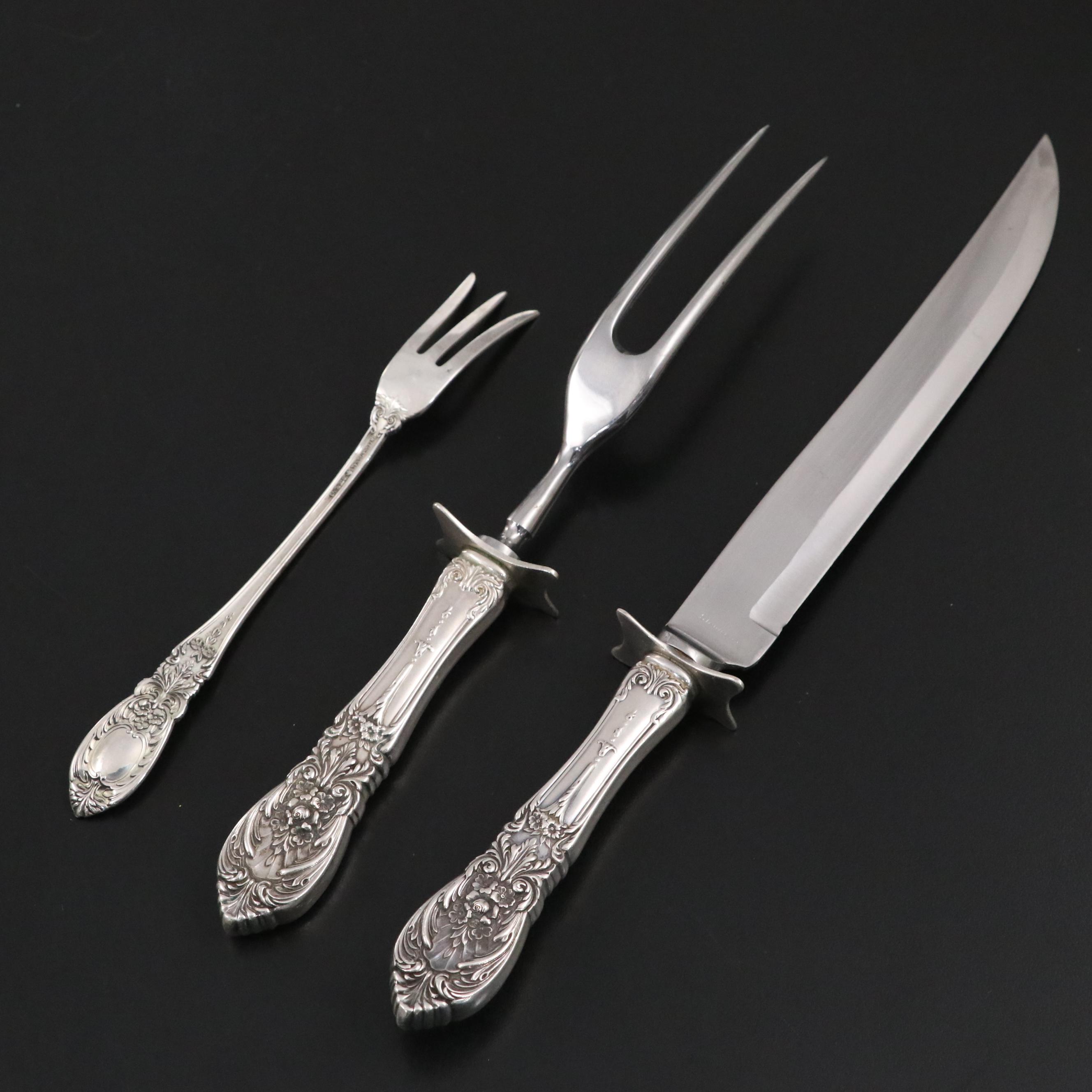 International Silver "Richelieu" Sterling Flatware with Sterling Jelly