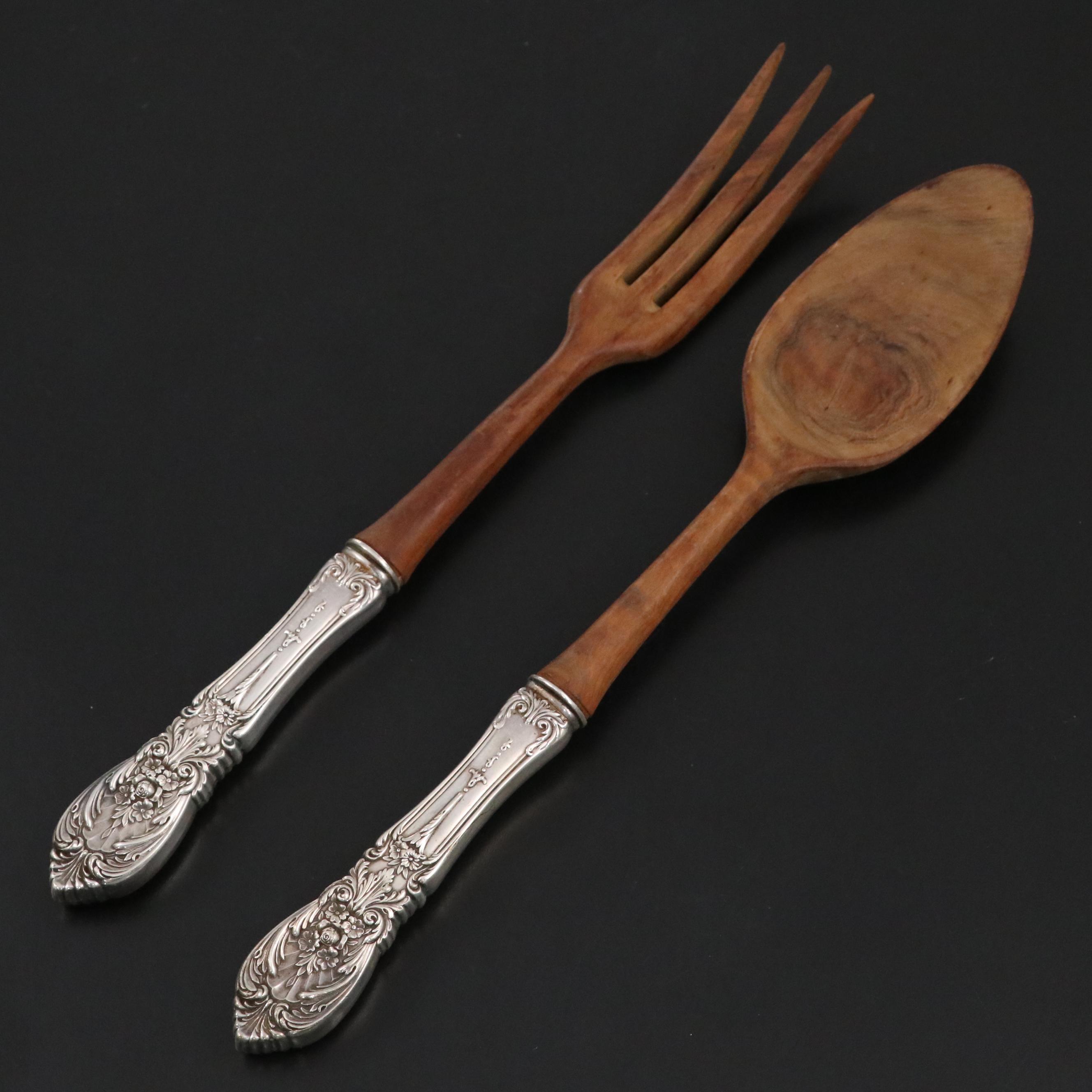 International Silver "Richelieu" Sterling Flatware with Sterling Jelly Server
