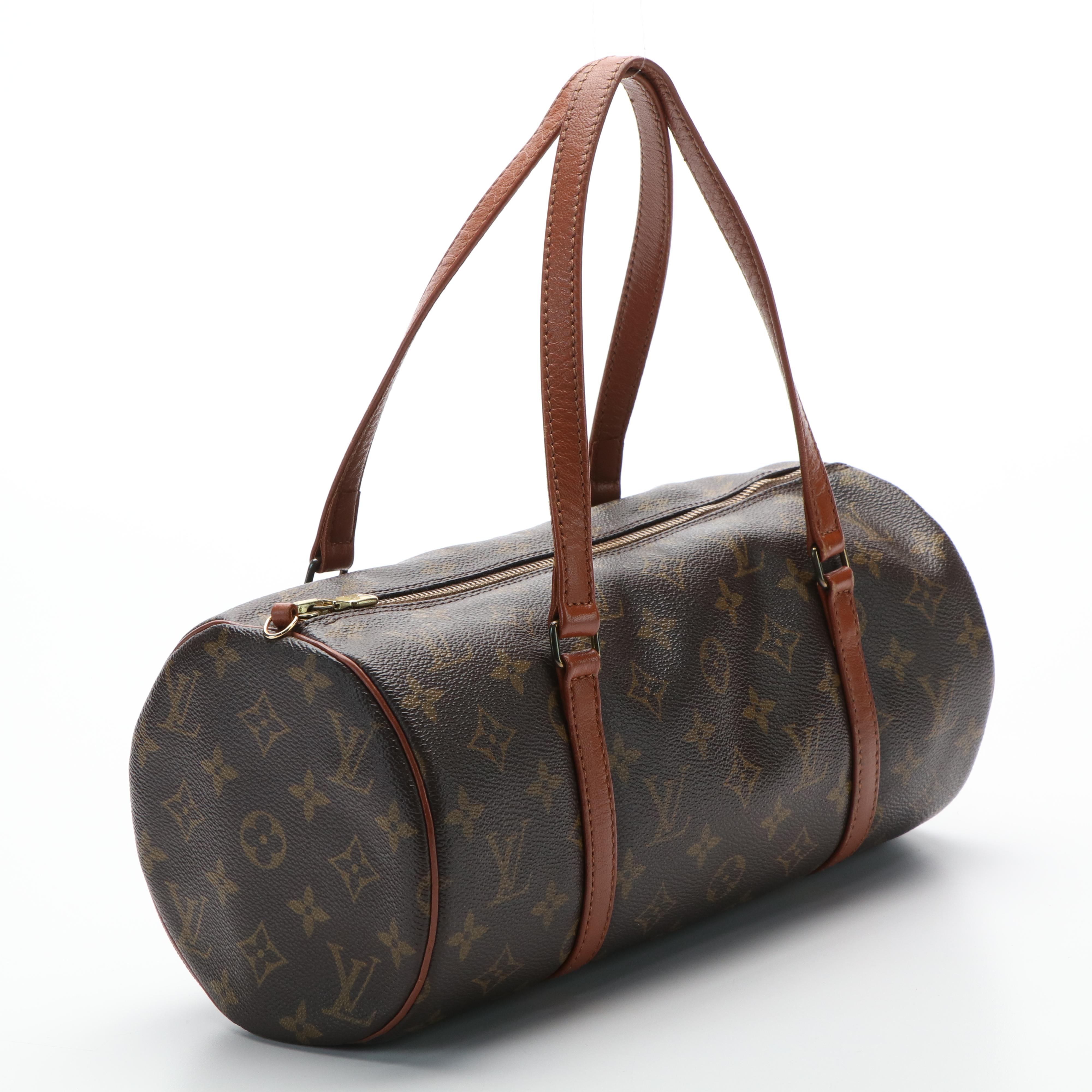 Louis Vuitton Papillon 30 Handbag in Brown Monogram Coated Canvas
