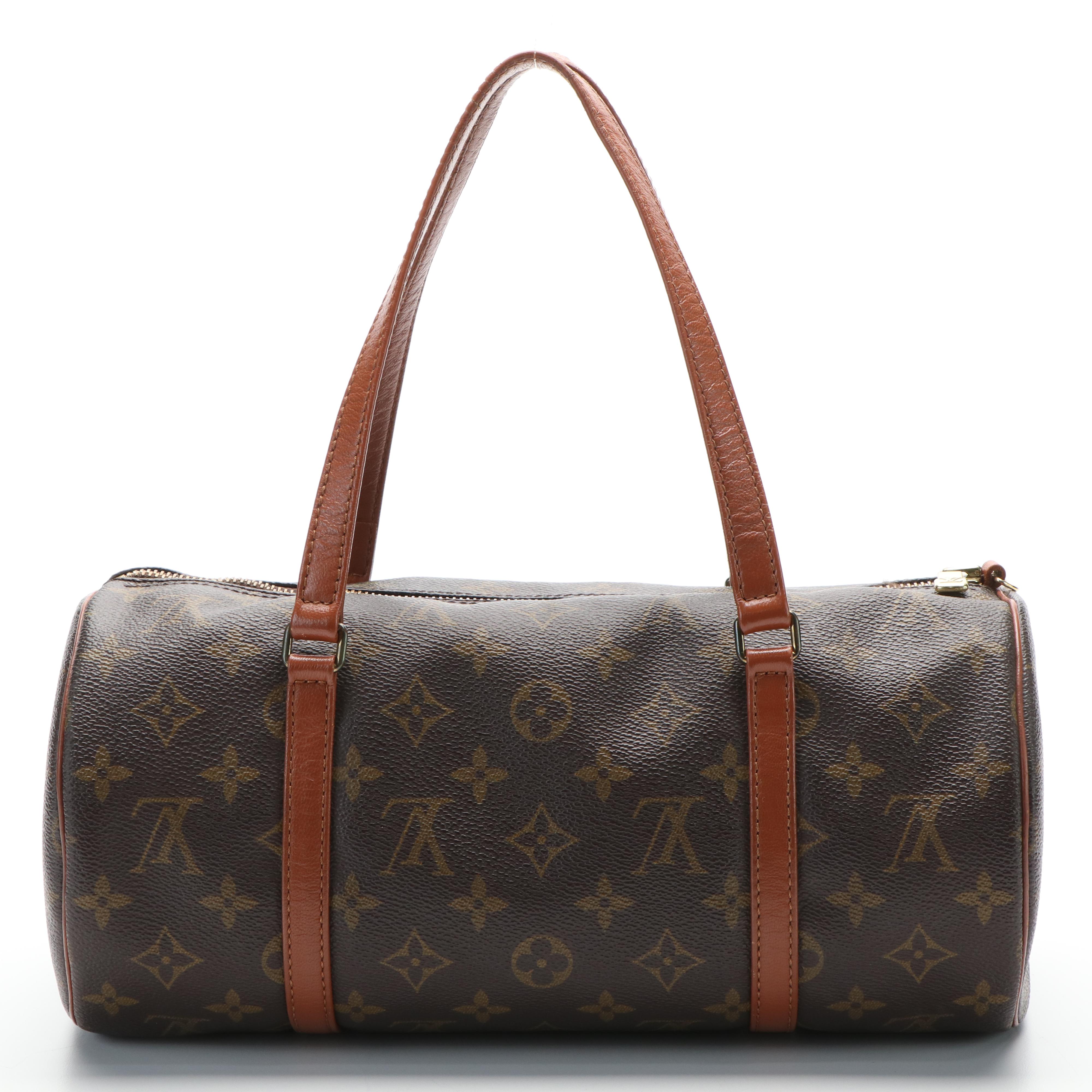 Louis Vuitton Papillon 30 Handbag in Brown Monogram Coated Canvas