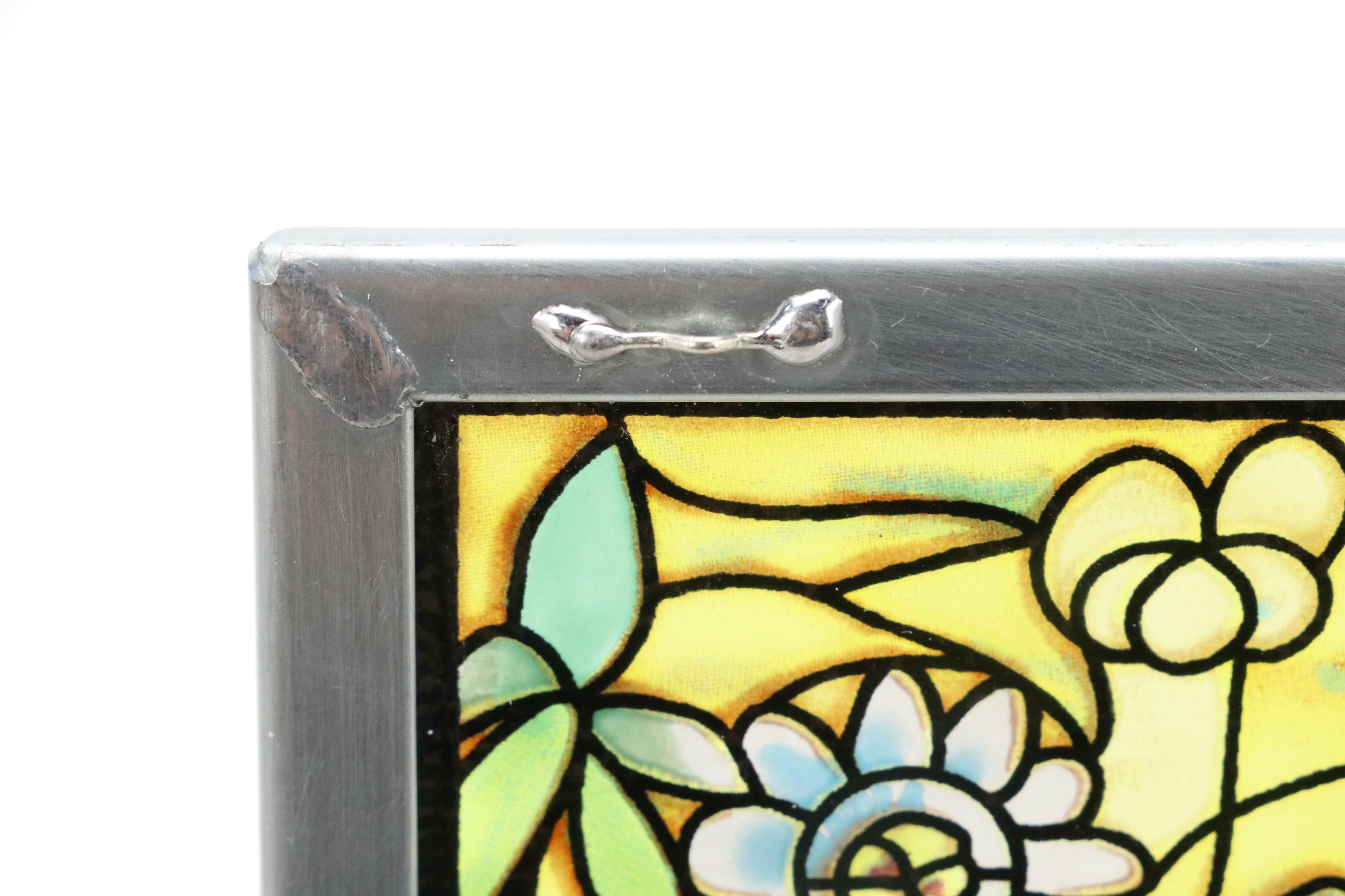 Glassmakers "Tiffany Tree of Life" Hanging Stained Glass Panel